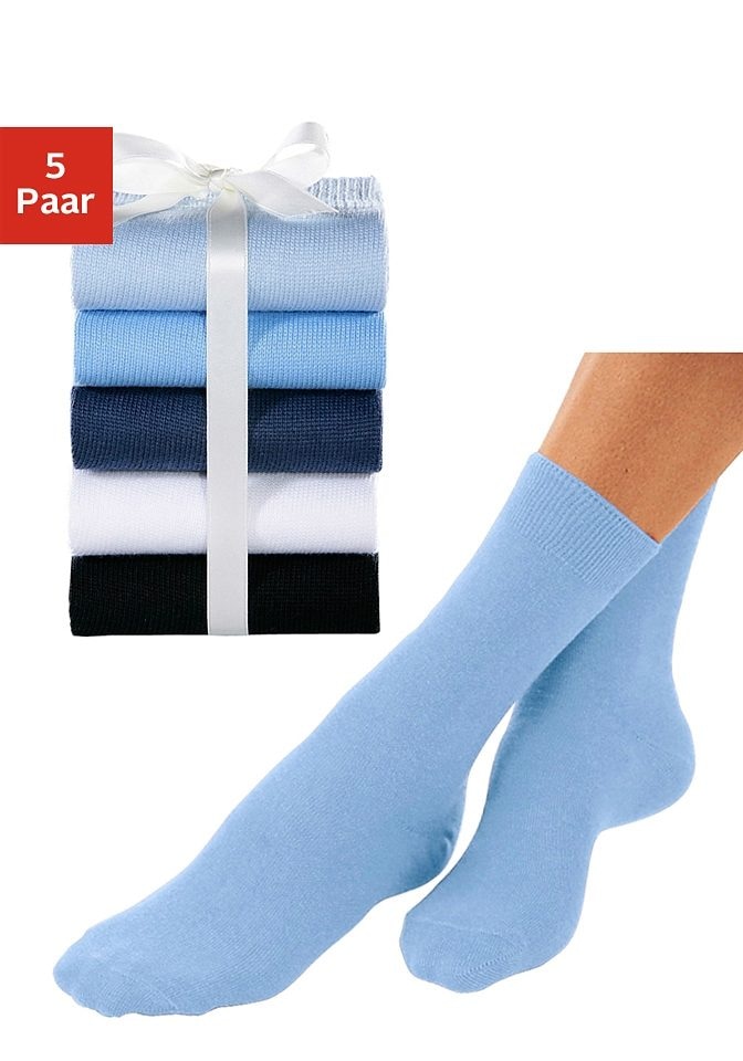 Go in Basicsocken Packung, 5 Stk. tlg. unifarben