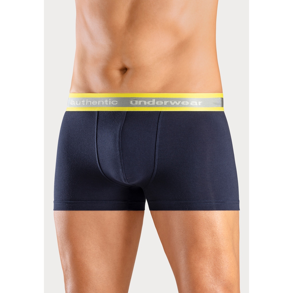 AUTHENTIC LE JOGGER Boxer »Boxershorts für Herren«, (Packung, 4 St., 4er-Pack), angenehm weiches Neon-Bündchen