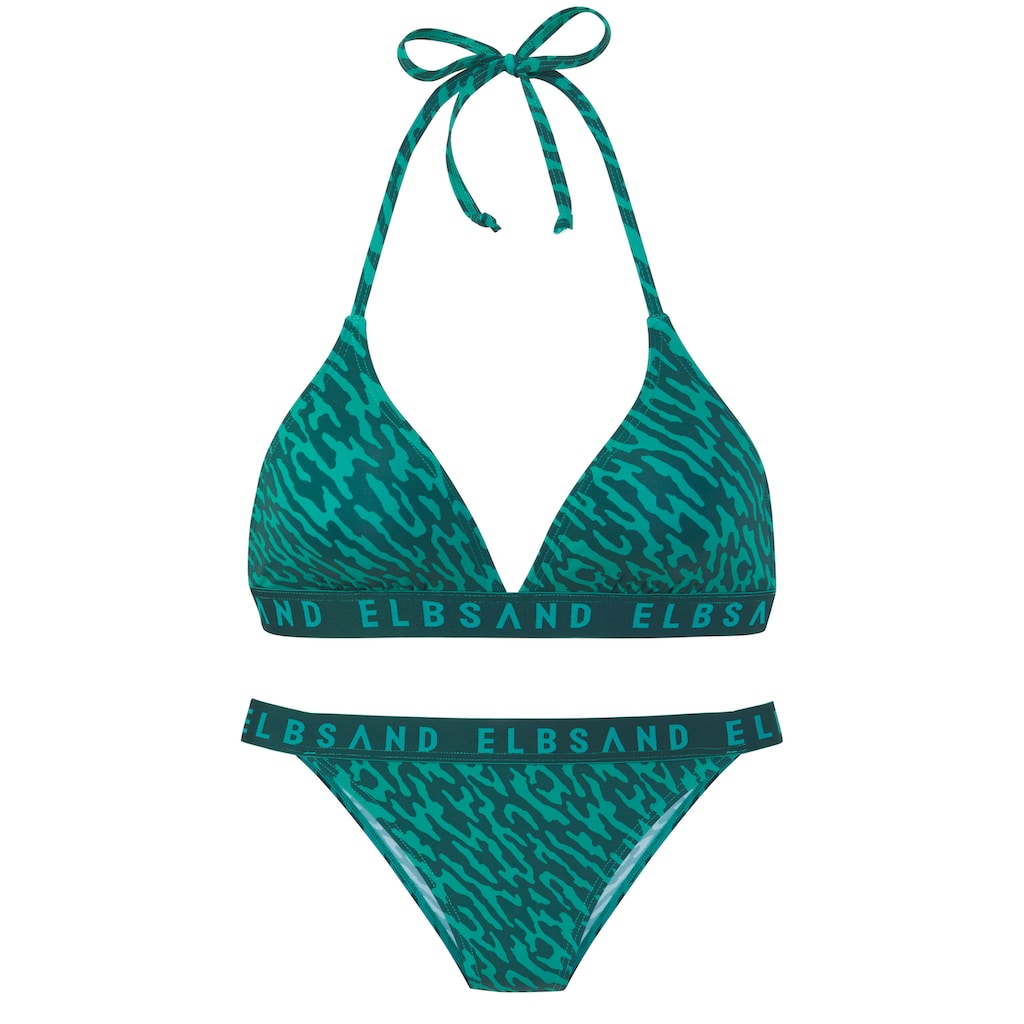 Elbsand Triangel-Bikini, mit Markenschriftzug