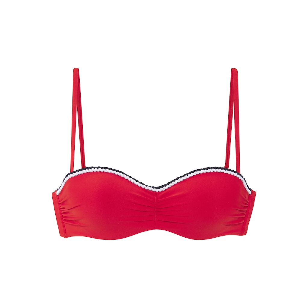 s.Oliver Bügel-Bandeau-Bikini-Top »Junis«, mit geflochtenen Details