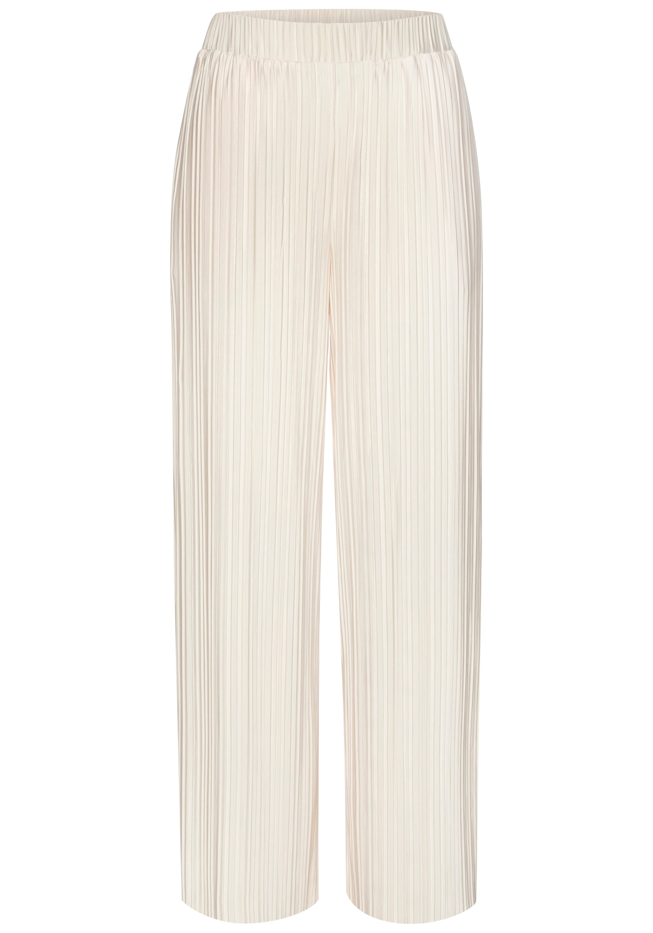 LASCANA Pantalon à enfiler »mit Plisseefalten und weitem, luftigem Bein«  avec boucle décorative, pantalon d'été léger, élégant