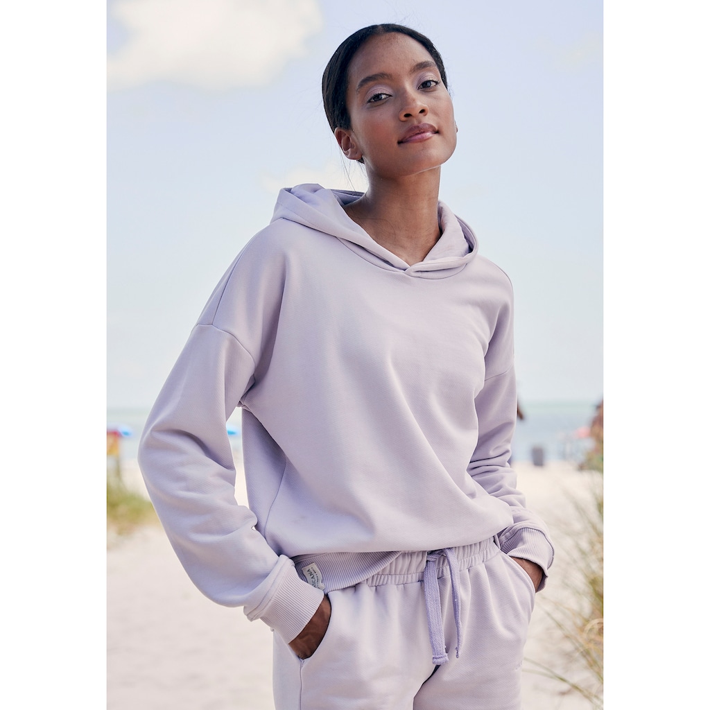 LASCANA Hoodie, aus organischer Baumwolle, Loungewear