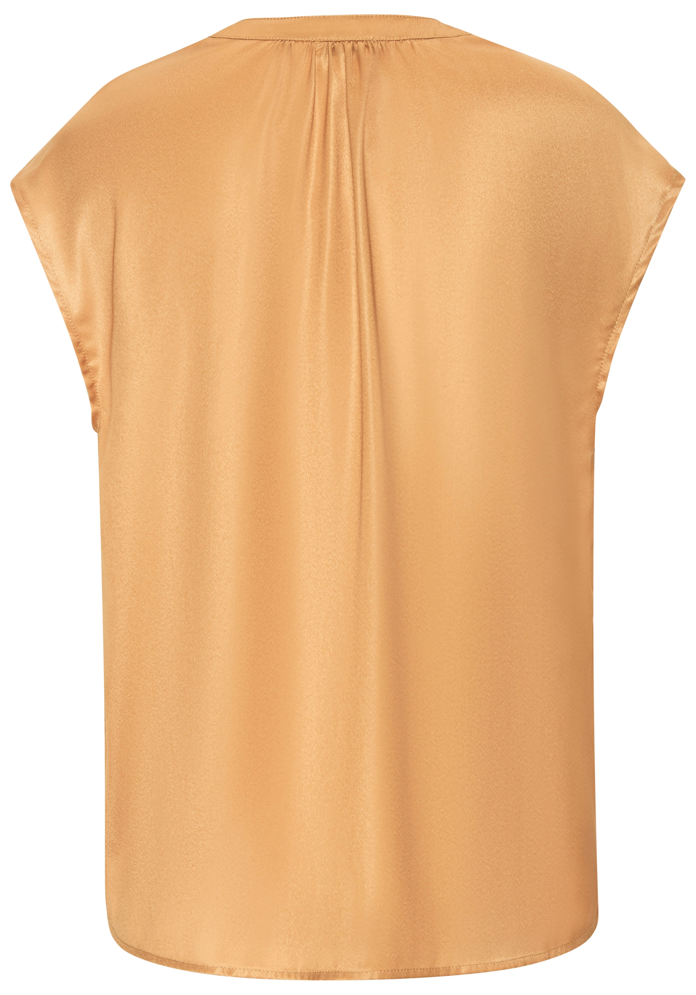 LASCANA Satinbluse mit kurzen Ärmeln, Bluse mit halber Knopfleiste, festlich-elegant