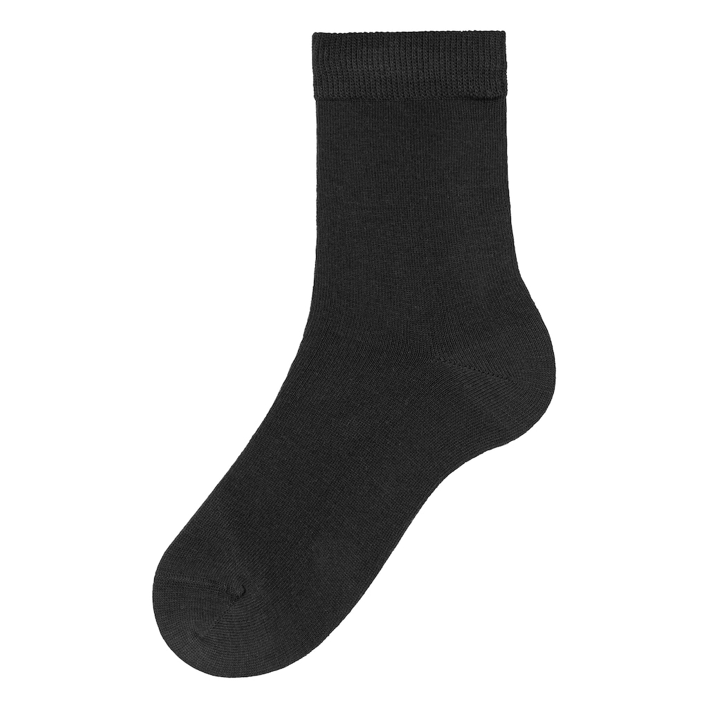 LASCANA Basicsocken, (Packung, 7 Paar), in bunten Melange-Farben