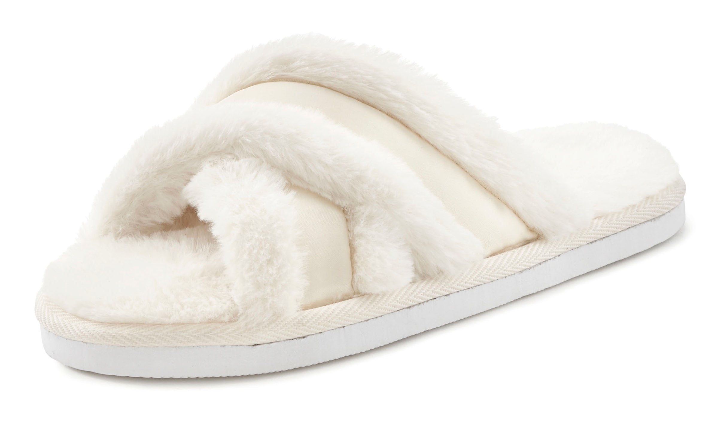 Vivance Pantolette »Hausschuh, Pantolette, Pantoffel, Mule, offener Schuh,«, mit Kreuzbandage VEGAN