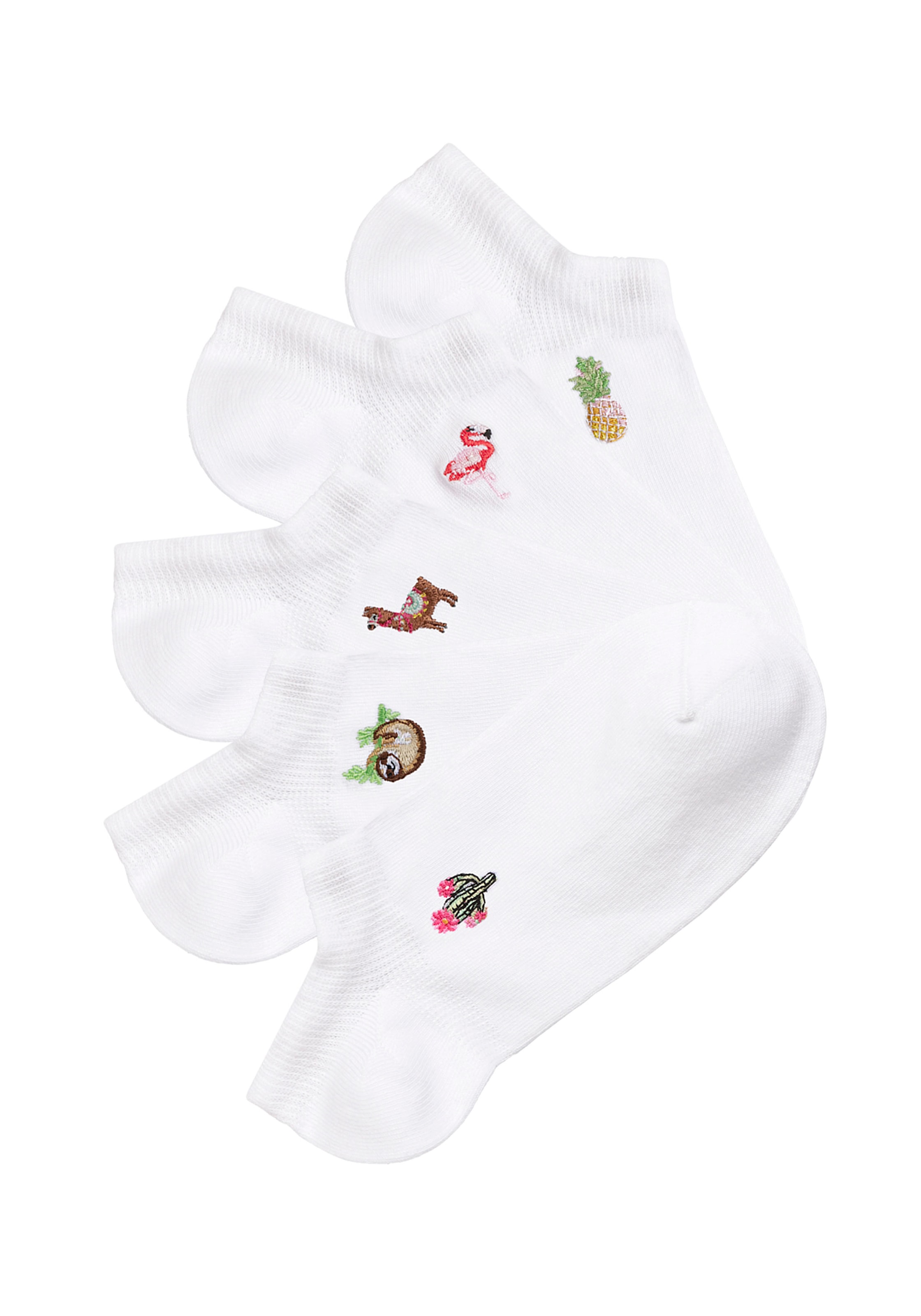H.I.S Sneakersocken, (Packung, 5 Paar), mit Motivstickerei