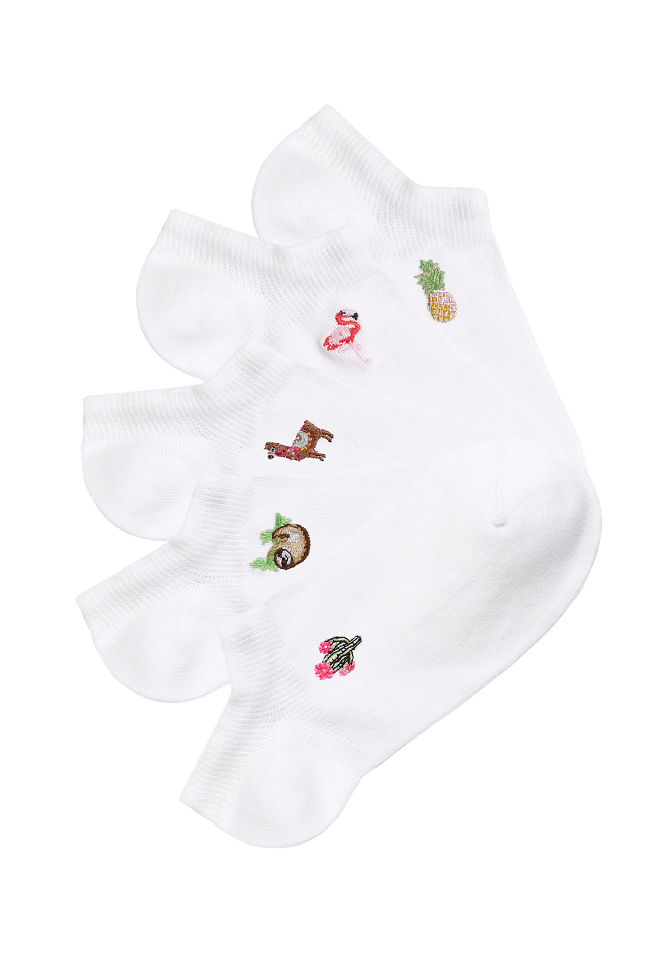 H.I.S Sneakersocken Packung, 5 Stk. tlg. mit Motivstickerei