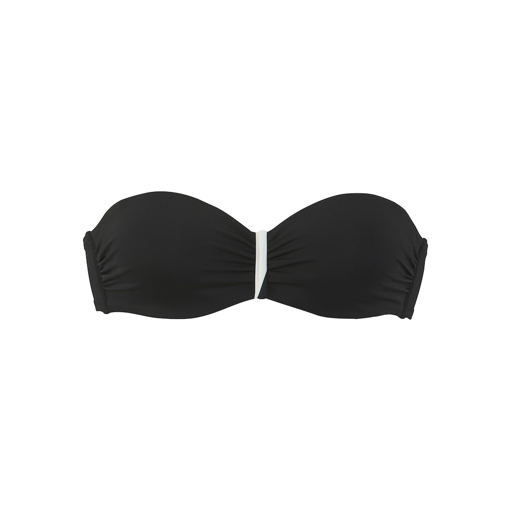 French Connection Bügel-Bandeau-Bikini »Claire«, Mit kontrast Details