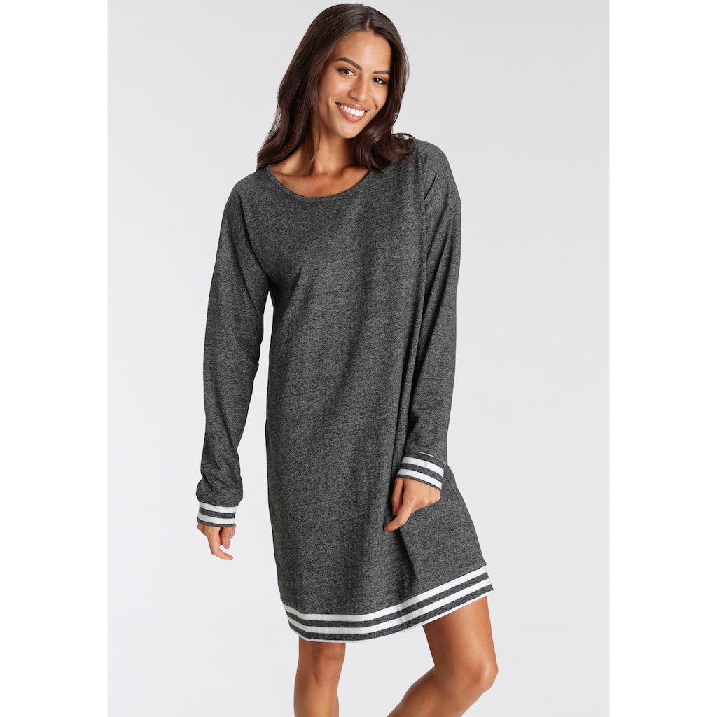 Vivance Dreams Sleepshirt, mit Streifen-Details
