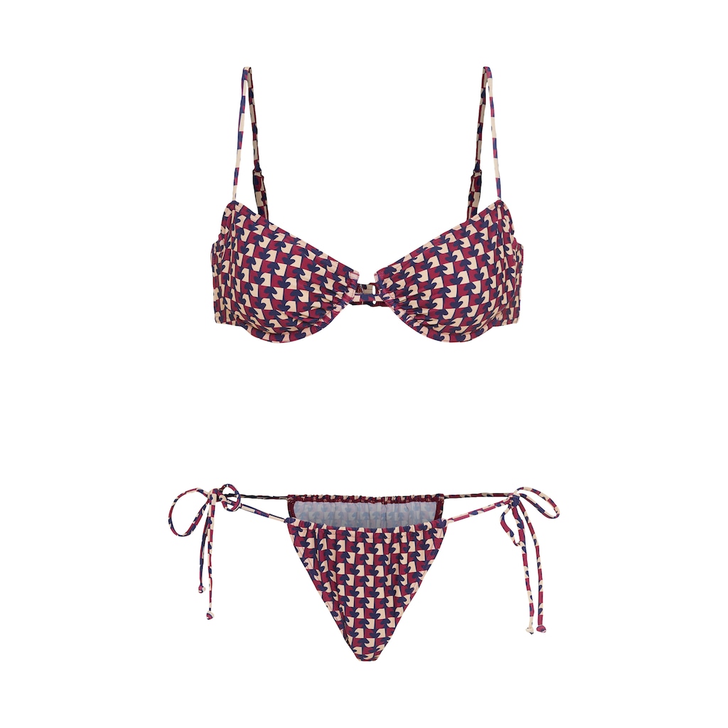 LSCN by LASCANA Bügel-Bikini, mit trendigem Allover-Print