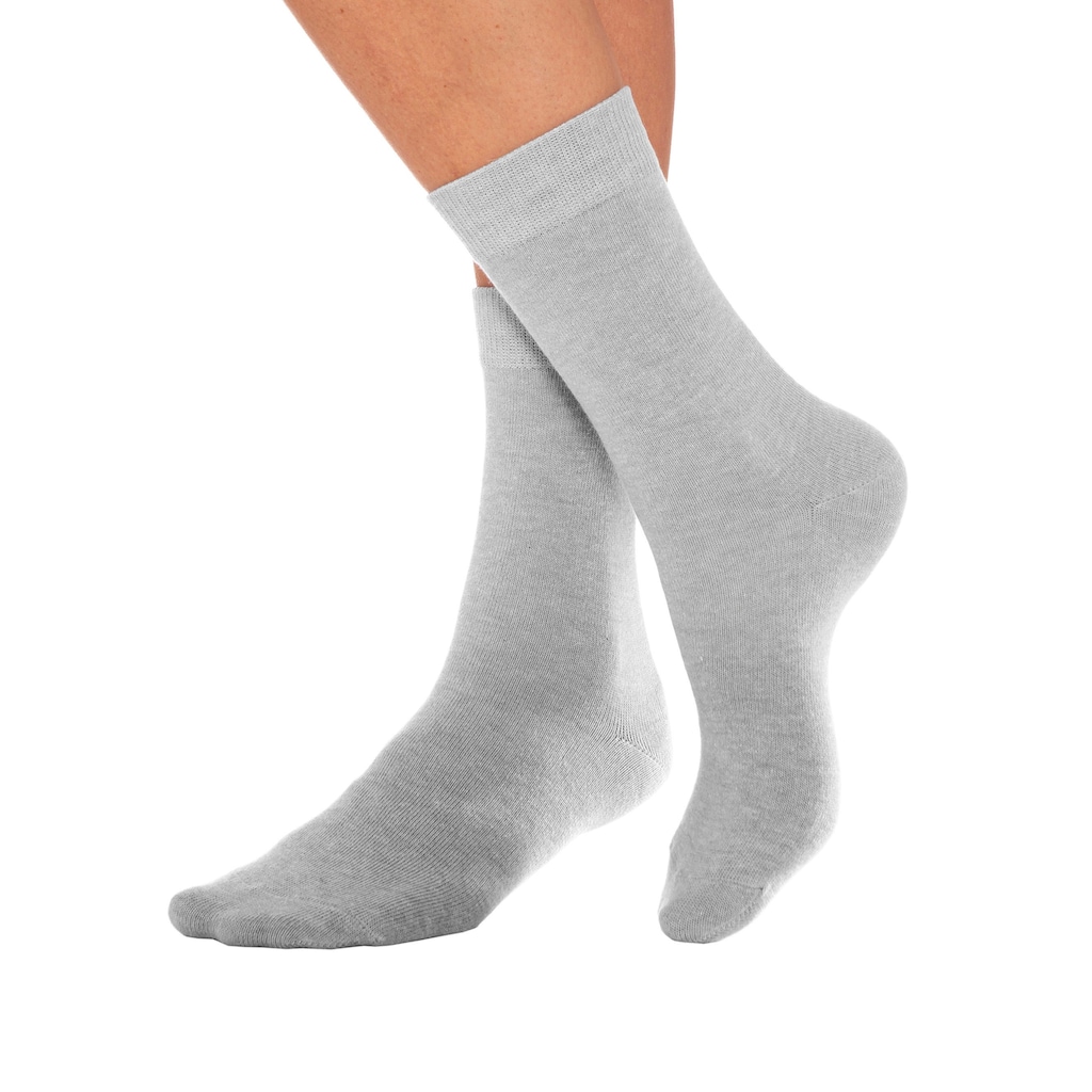 Lavana Basicsocken, (Packung, 7 Paar), mit druckfreiem Bündchen