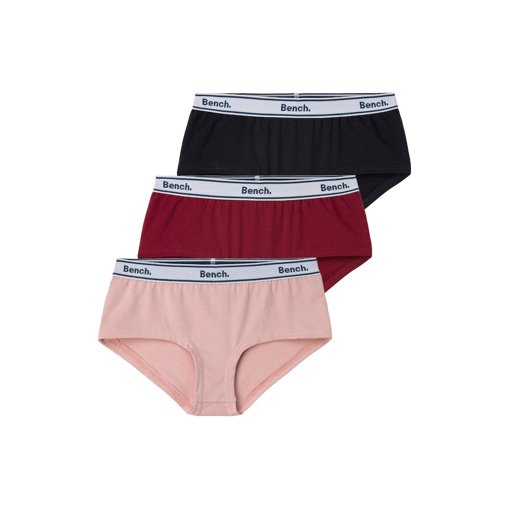 Bench. Panty, (Packung, 3 St.), mit Logo Webbund