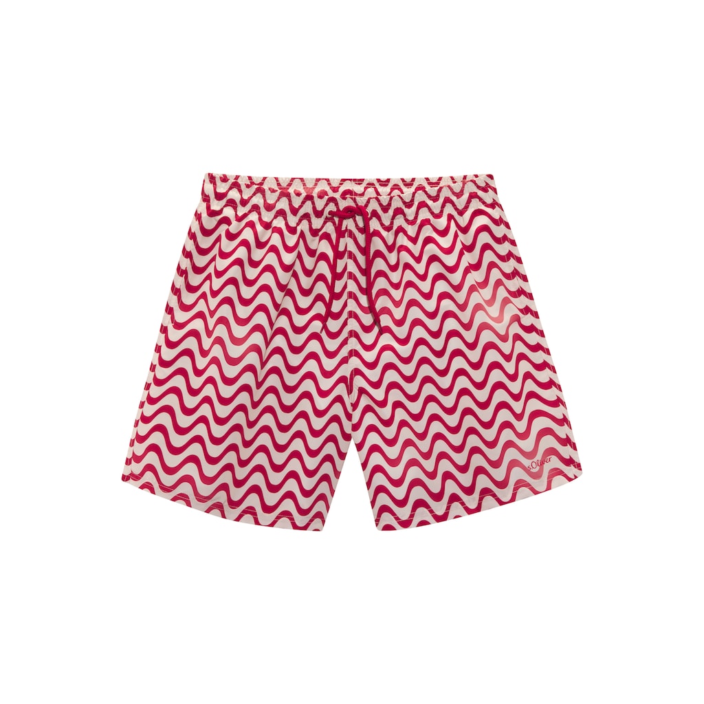 s.Oliver Badeshorts »Jeason«, im Wellendesign