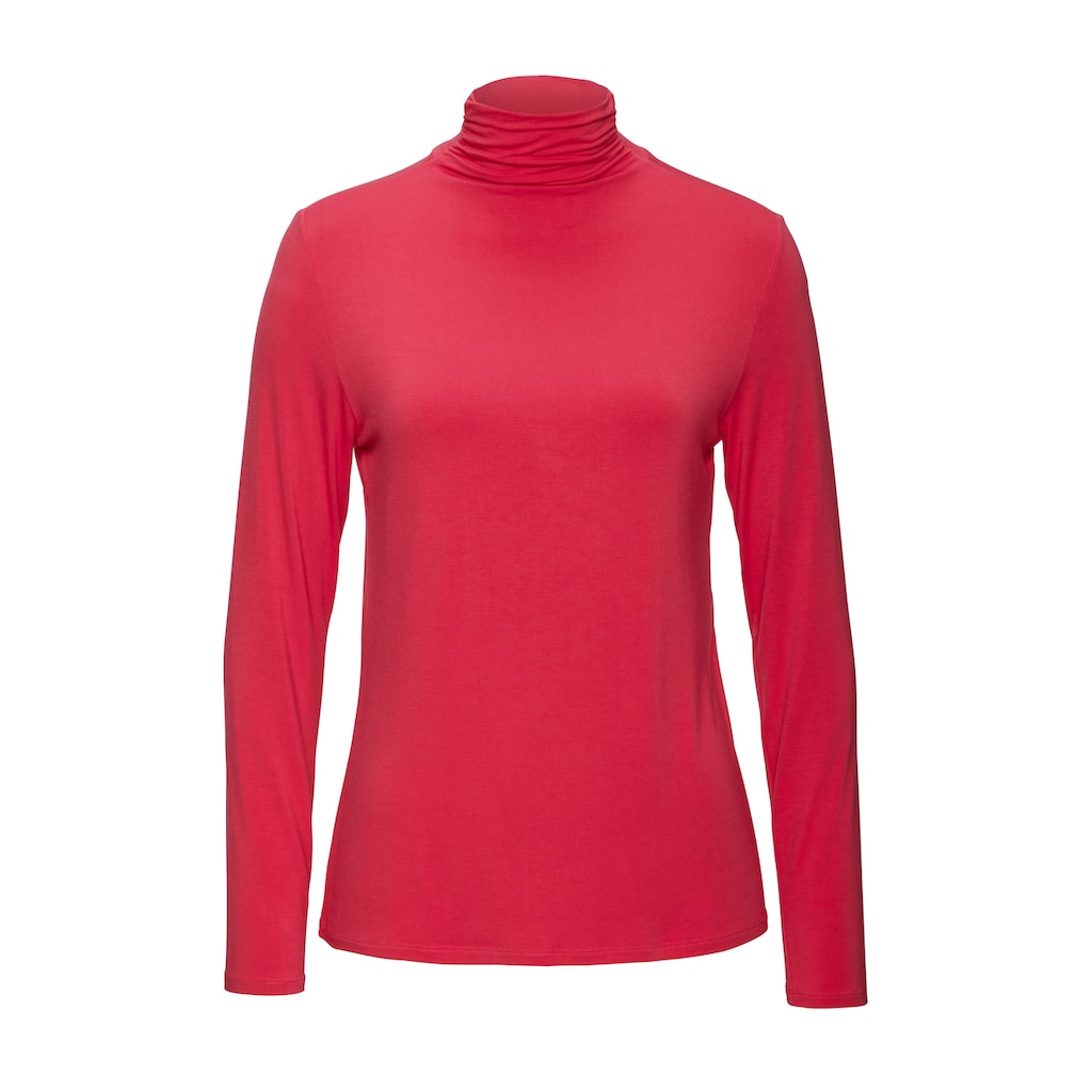 LASCANA Stehkragenshirt »aus weichem Viskose-Stretch«, (2er-Pack)