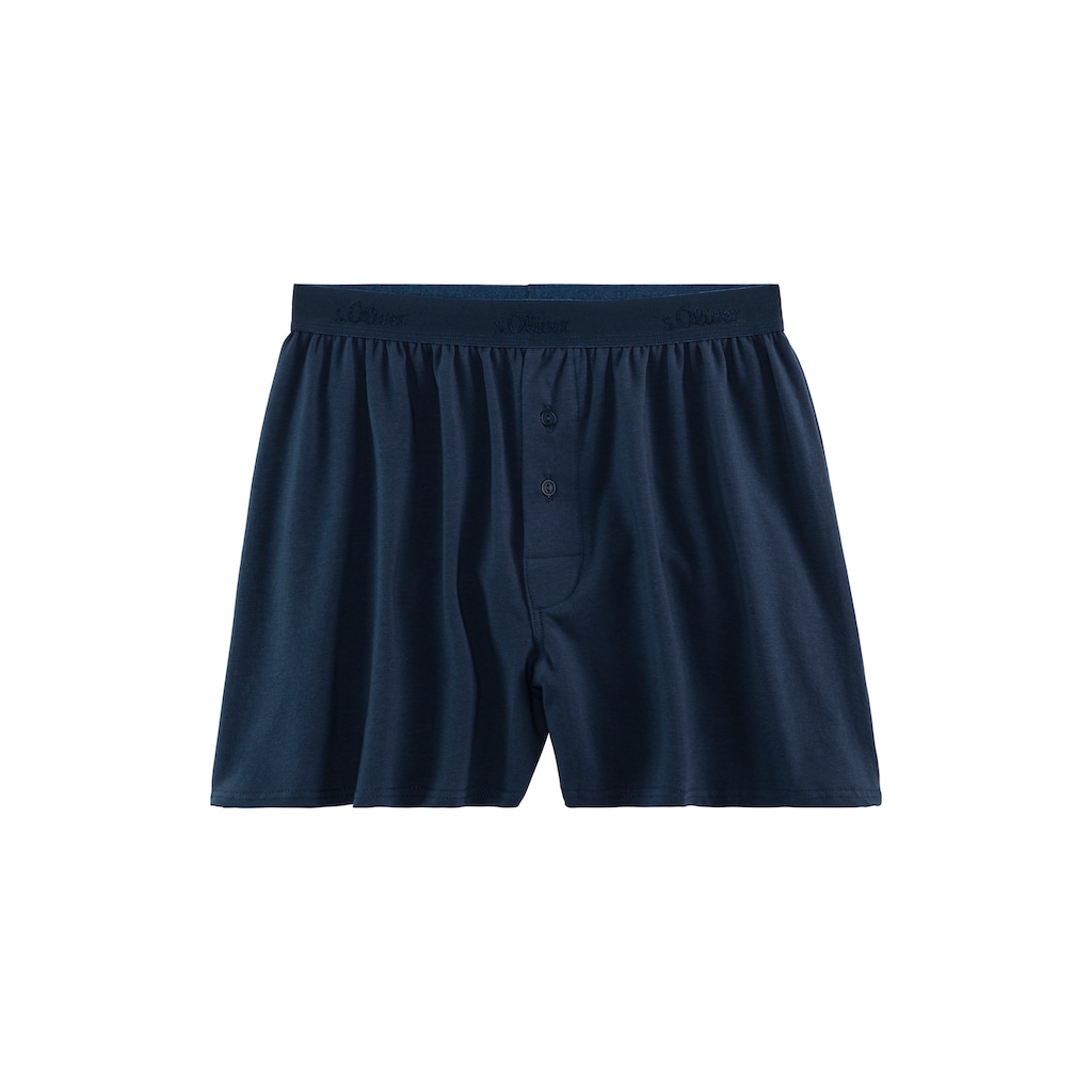 s.Oliver Weiter Boxer, (Packung, 2 St.), unifarben und gemustert