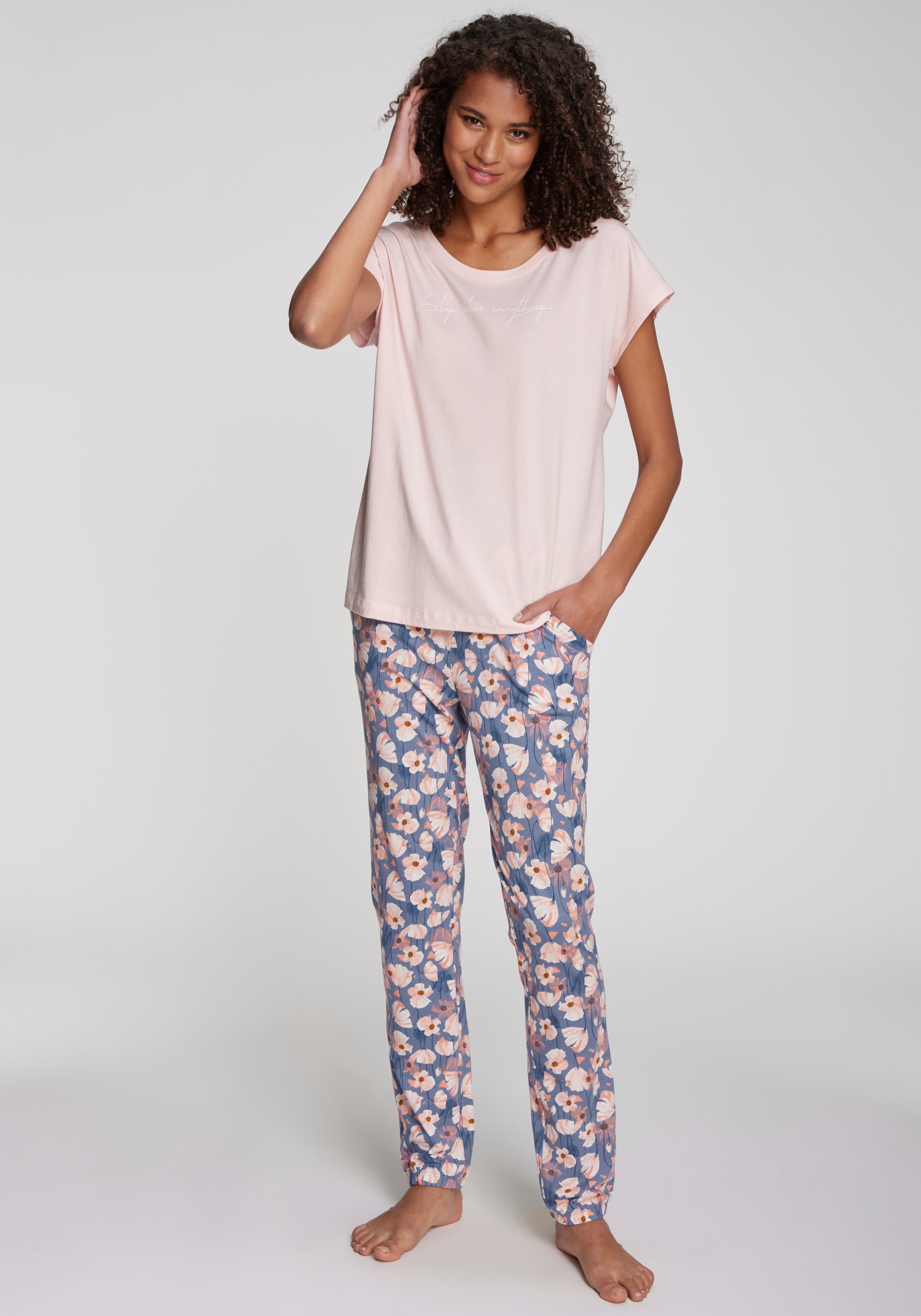 Vivance Dreams Pyjamahose, mit schönem Muster