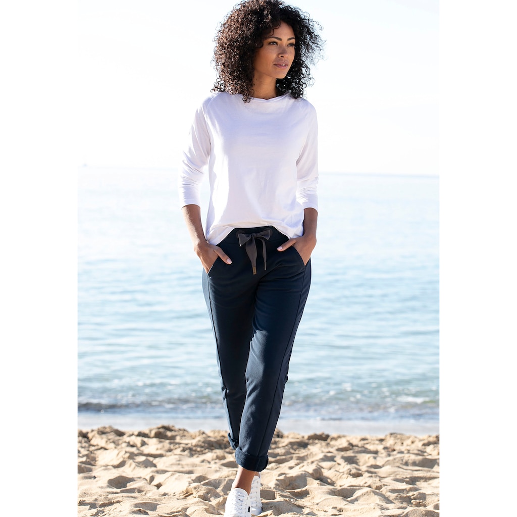 Elbsand Sweathose »Brinja«, mit Logoprint am Bund und Taschen, Jogginghose, Relaxhose