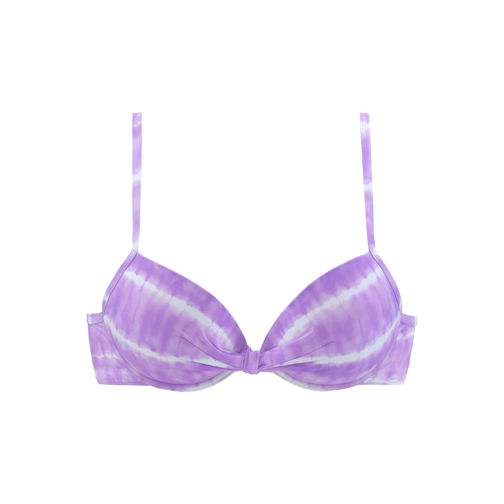 s.Oliver Bügel-Bikini-Top »Enja«, mit wattierten Cups und Batikdruck