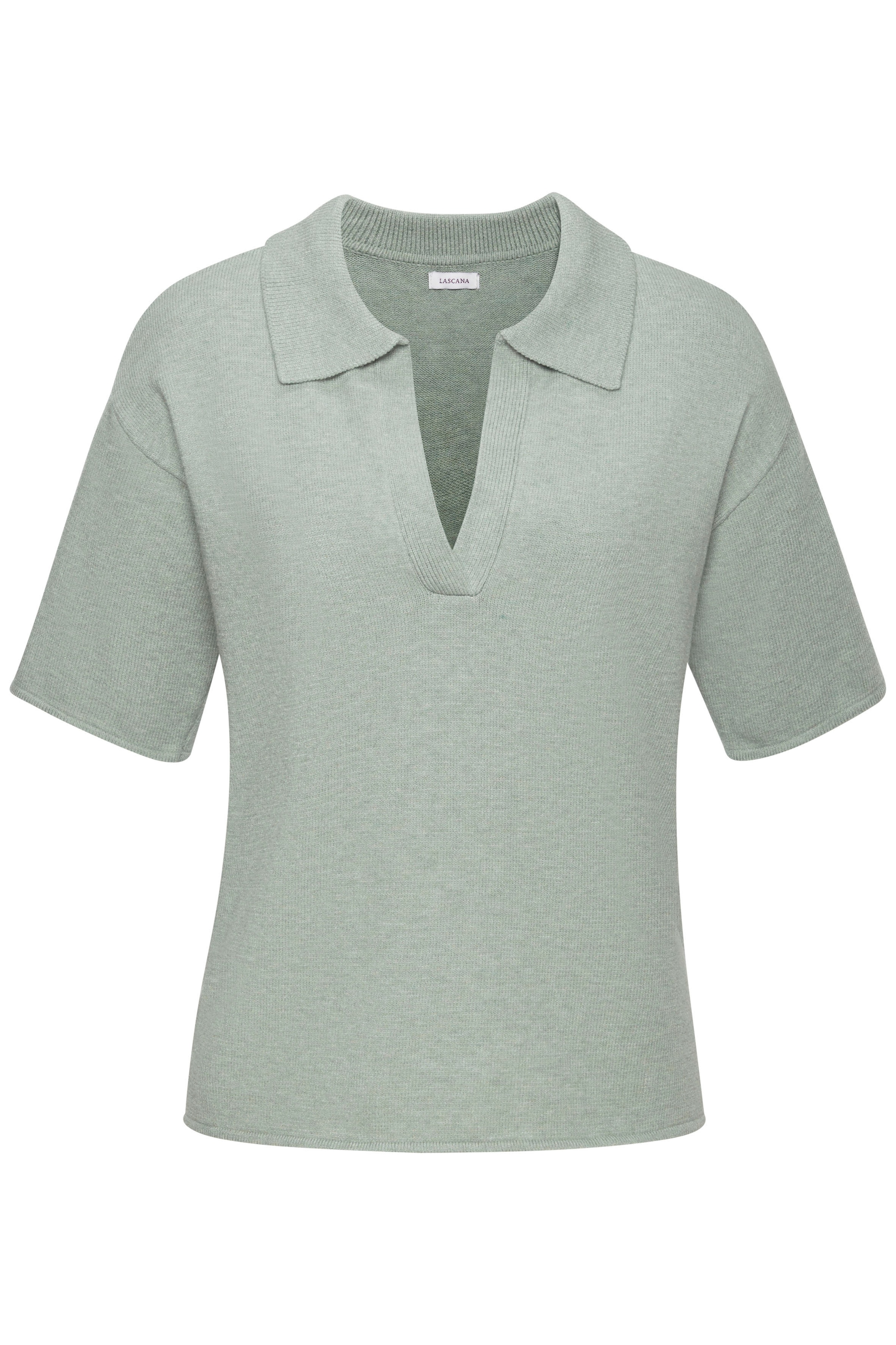 LASCANA Poloshirt aus hochwertigem Strick, Loungewear