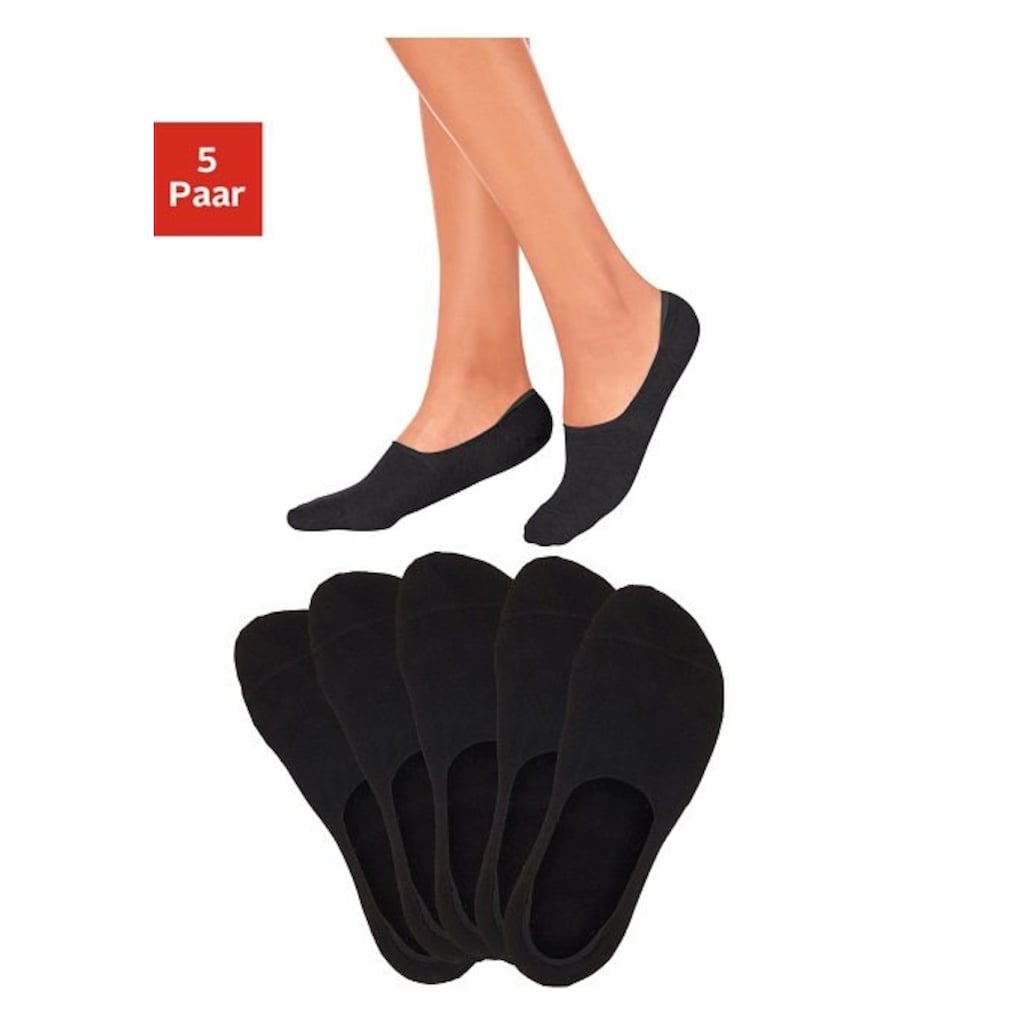 Bench. Füsslinge, (Packung, 5 Paar), für weit ausgeschnittene Schuhe