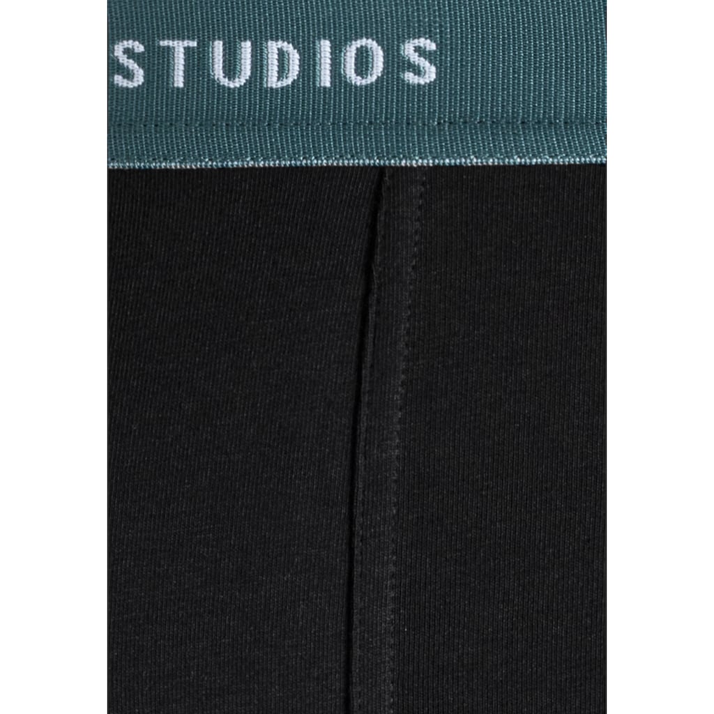Copenhagen Studios Boxer »Boxershorts für Herren«, (3 St.), mit farbigem Logo-Bund