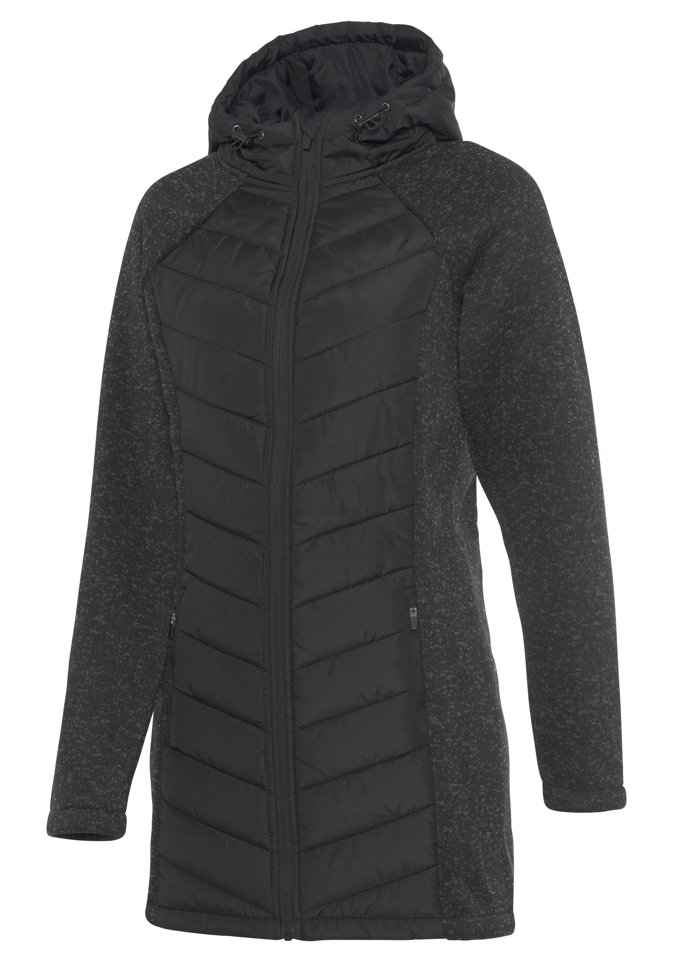 Vivance Steppjacke, mit Kapuze, mit Strickfleece-Ärmeln
