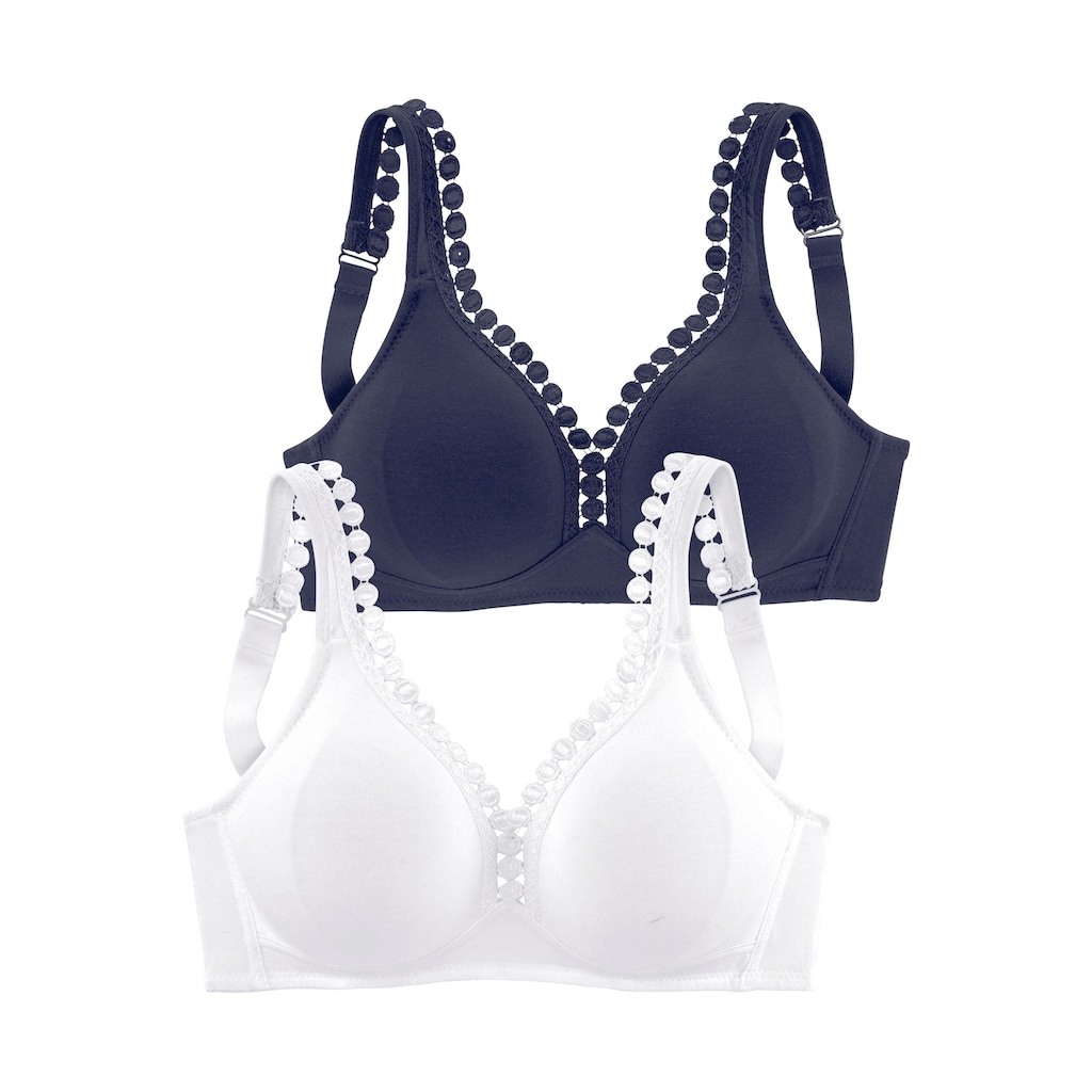 petite fleur Soft-BH, ohne Bügel, mit dekorativer Zierkante
