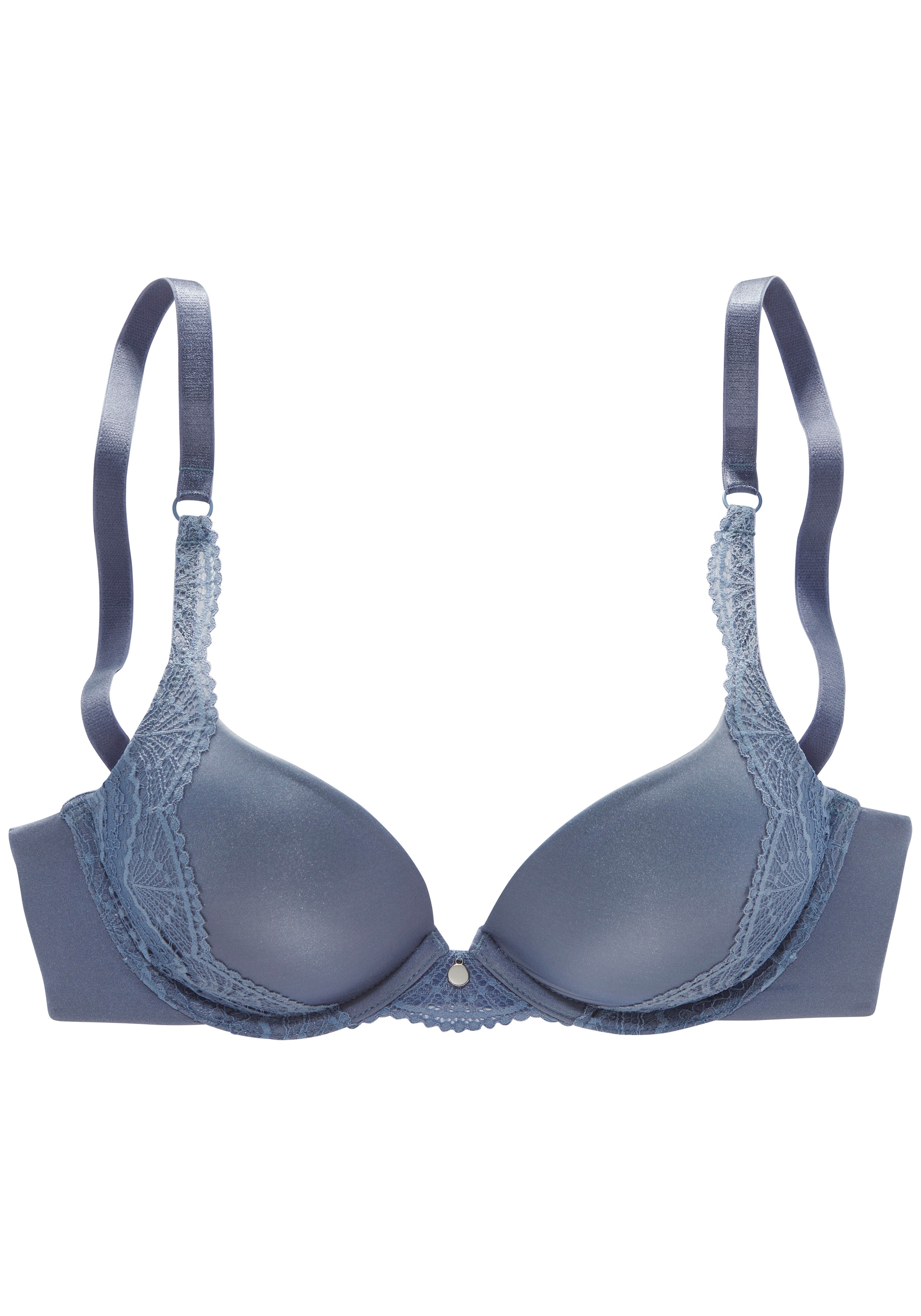 s.Oliver Push-up-BH »Pauline«, mit feiner Spitze seitlich am Cup und modischem Accessoire, Dessous