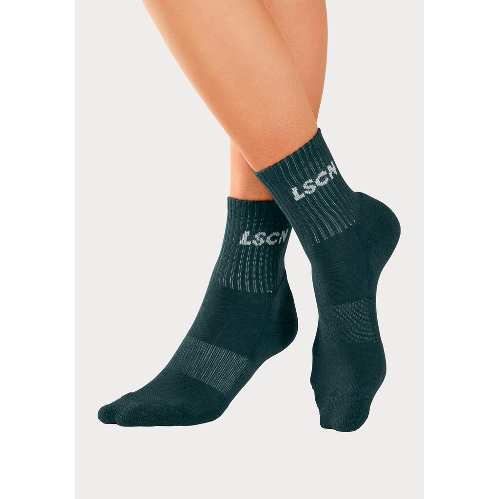 LSCN by LASCANA Tennissocken, (Packung, 2 Paar), mit Halbfussfrottee