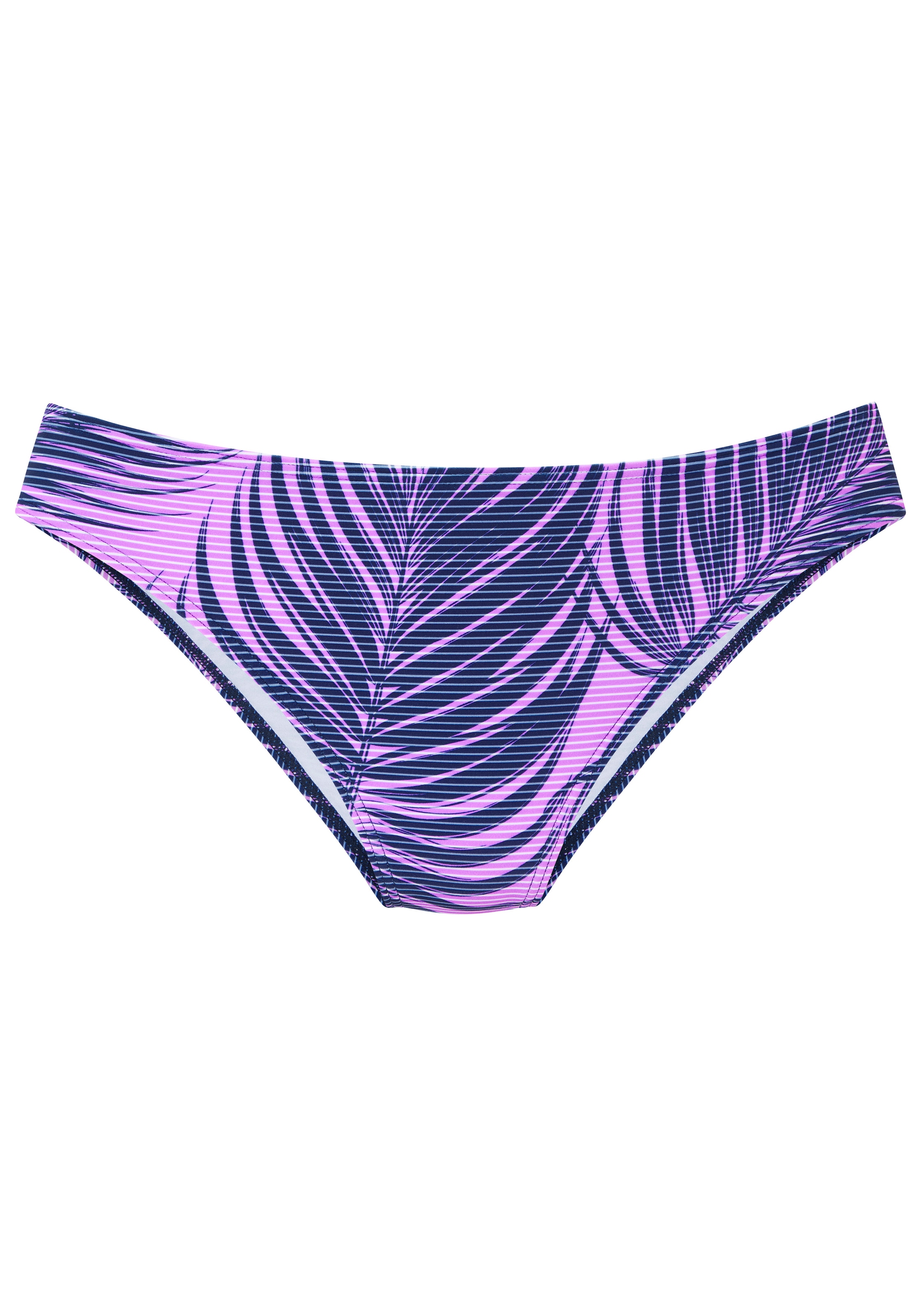LASCANA ACTIVE Bikini-Hose »Coal« im Mustermix aus Palmen und Streifen