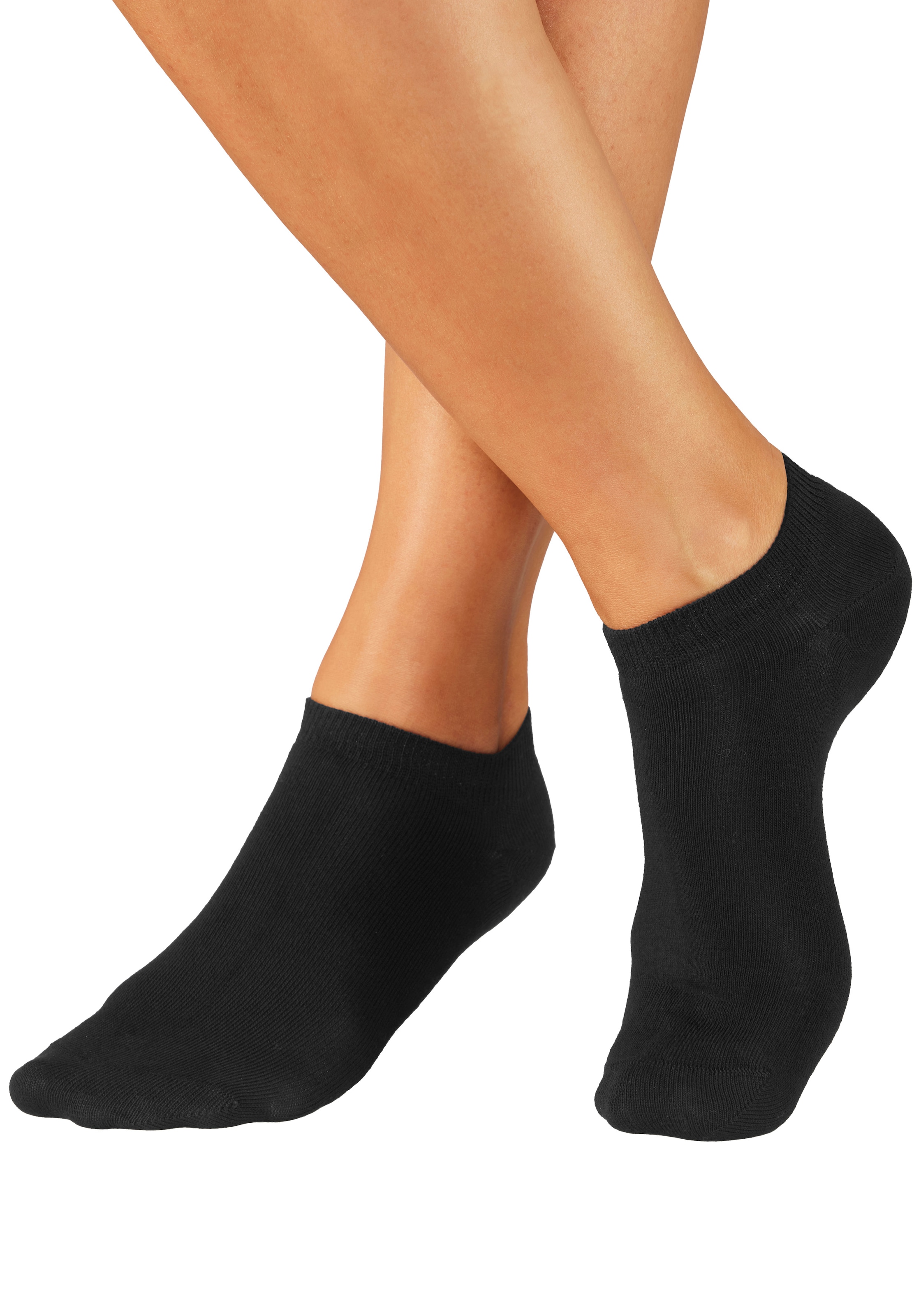 H.I.S Chaussettes de baskets »für Damen und Herren, perfekt zu sortieren, mit farbigen Innenbündchen« Boîte, 20 Couple tlg. dans une boîte cadeau pratique pour le travail et les loisirs