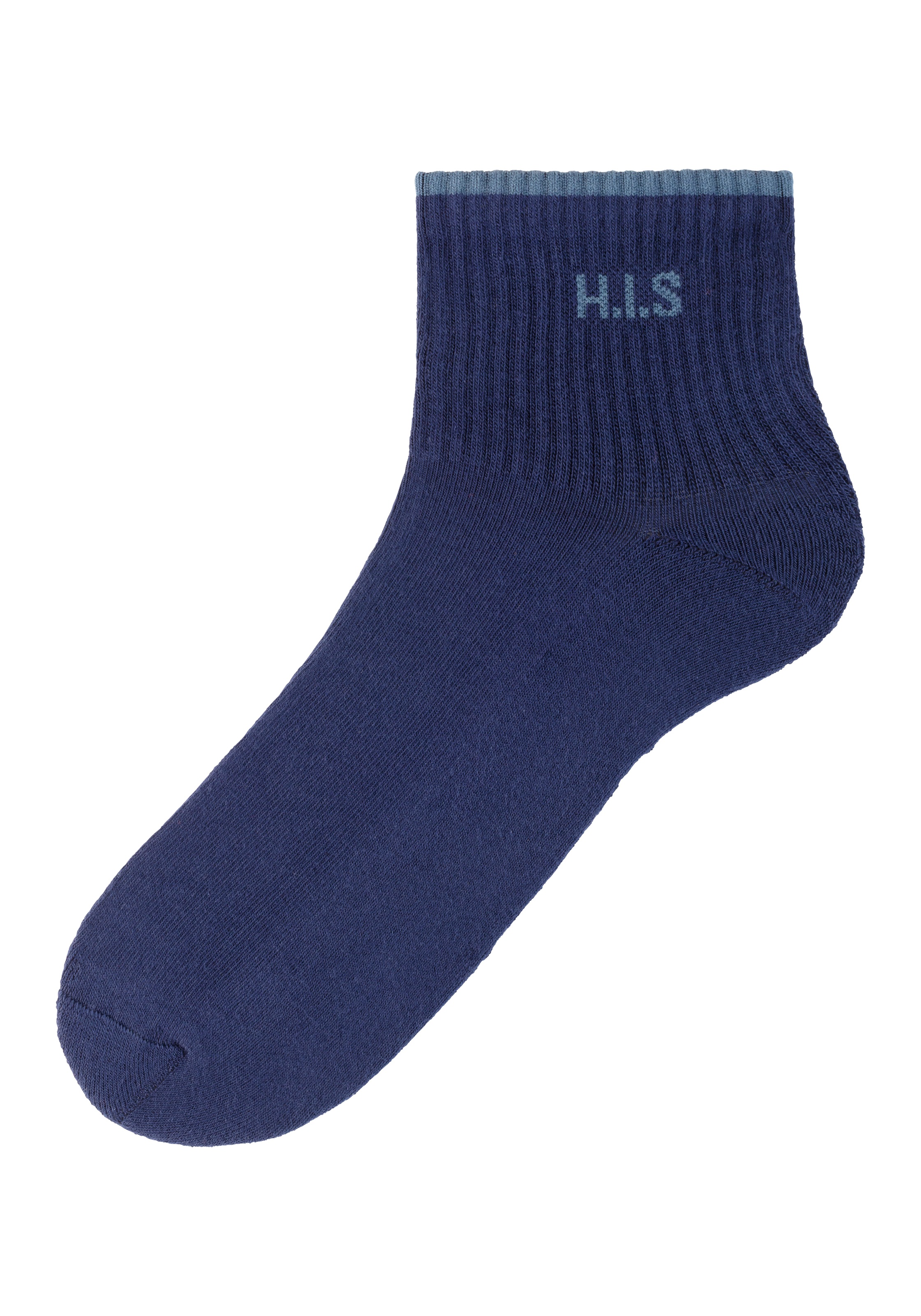 H.I.S Chaussettes de sport Packung, 6 Couple tlg. Kurzsocken mit Frottee & verstärkten Belastungszonen