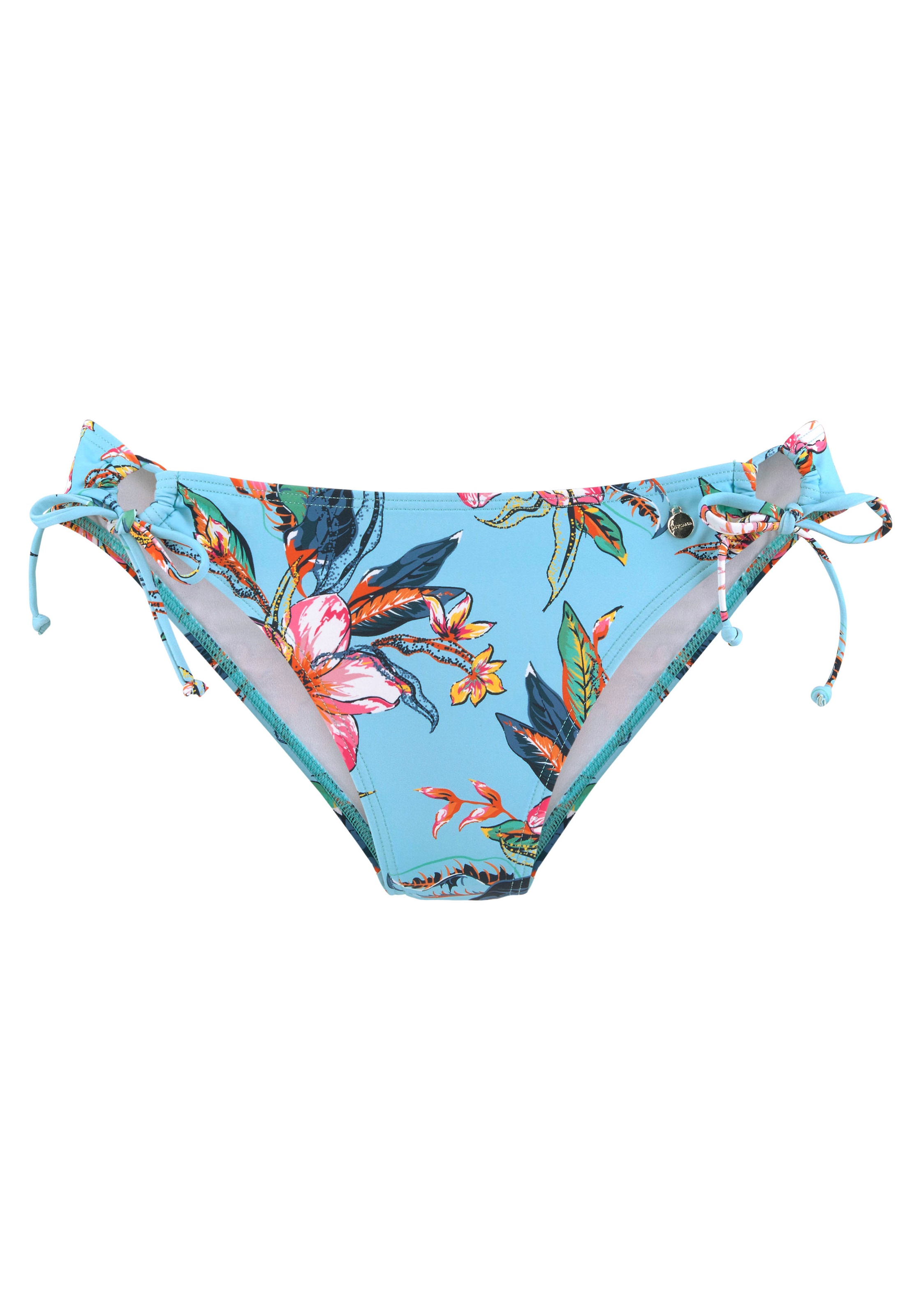 LASCANA Bikini-Hose »Malia«, zum Binden mit tropischem Print