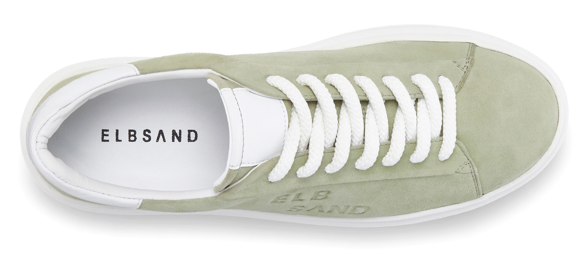 Elbsand Sneaker, Schnürhalbschuh,Freizeitschuh aus Leder mit modischer Plateausohle