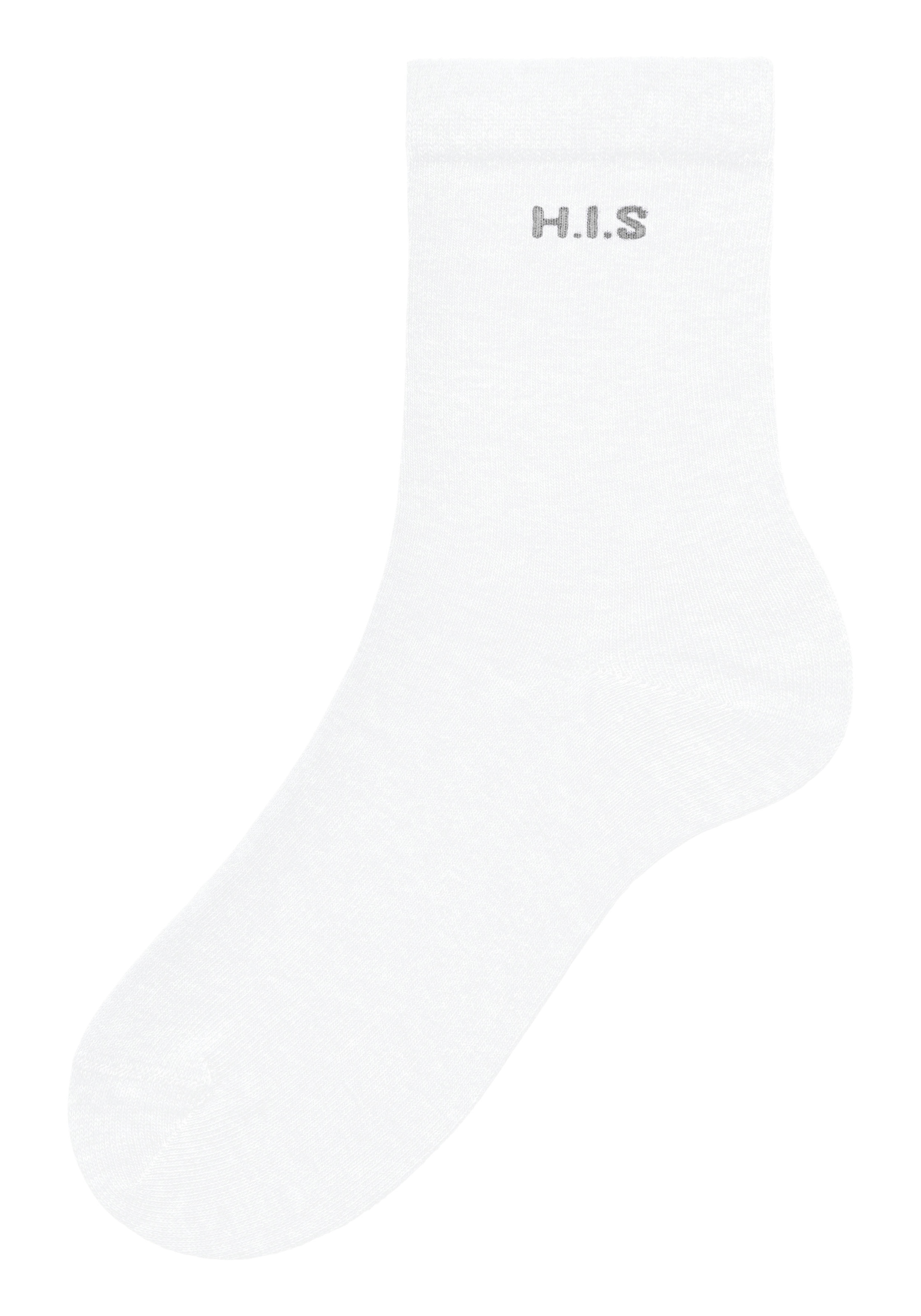 H.I.S Socken, (Packung, 16 Paar), mit eingestricktem Markenlogo