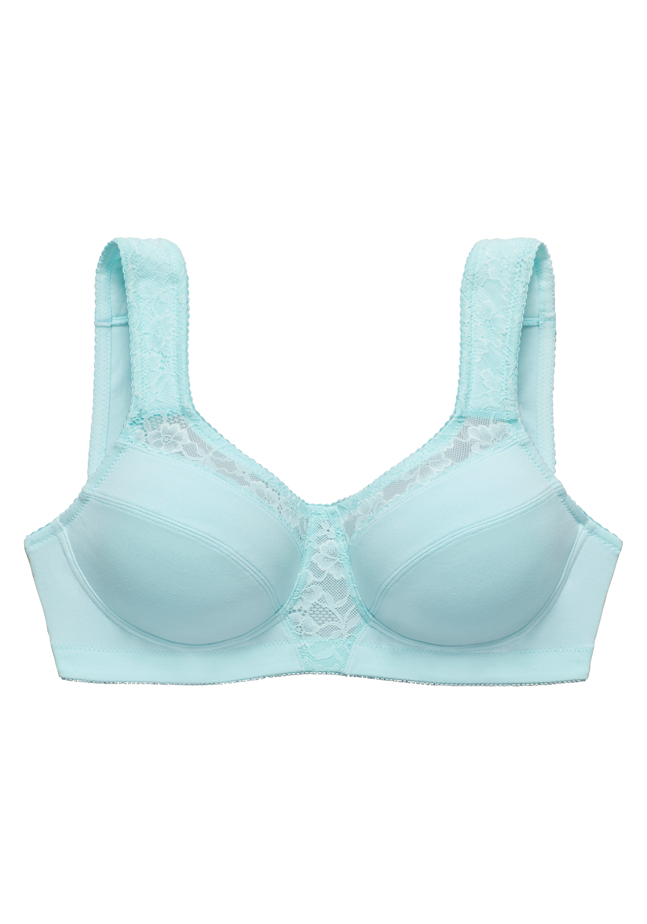 petite fleur by Lascana Entlastungs-BH », BH ohne Bügel, Baumwoll-BH« mit breiten, wattierten Trägern, bequemer BH, grosse Grössen
