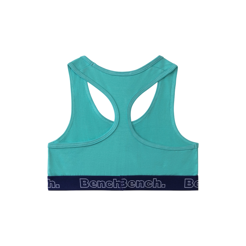 Bench. Bustier, mit kontrastfarbigem Bündchen und Racerback