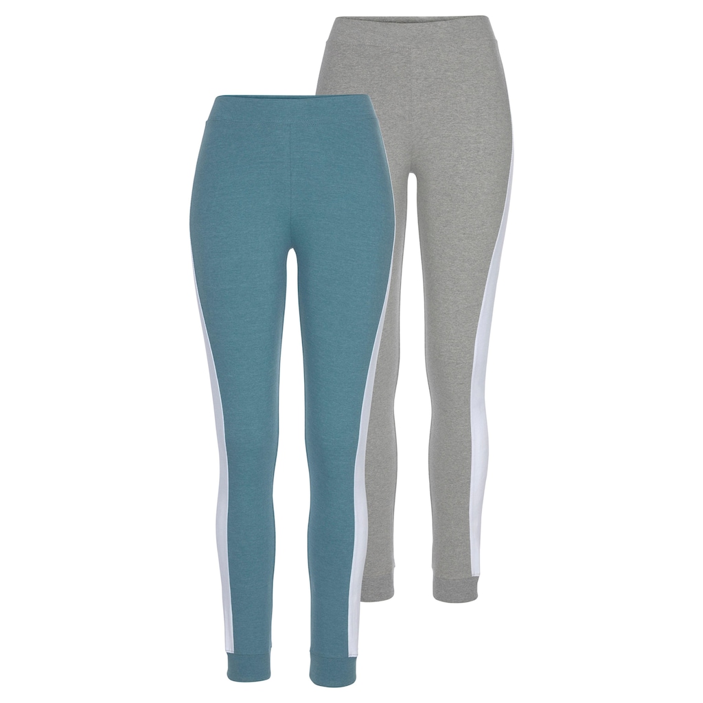 Arizona Leggings, (2er-Pack), mit breitem Streifen