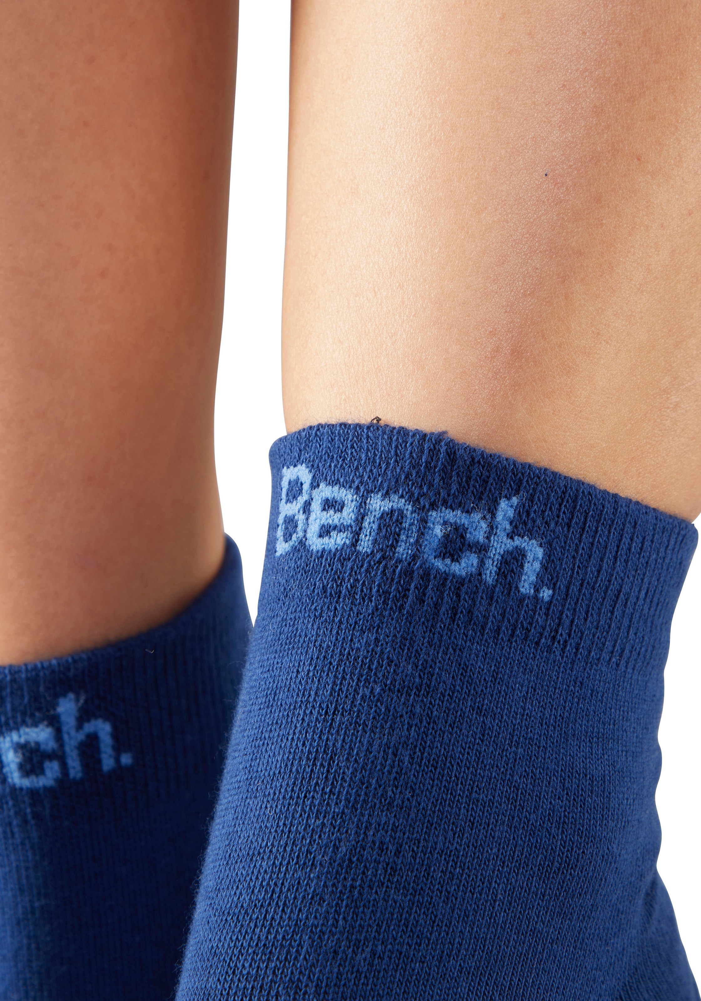 Bench. Kurzsocken »Damen und Herren meliert und uni« Packung, 6 Paar tlg. mit ansprechendem Streifen- Design und uni