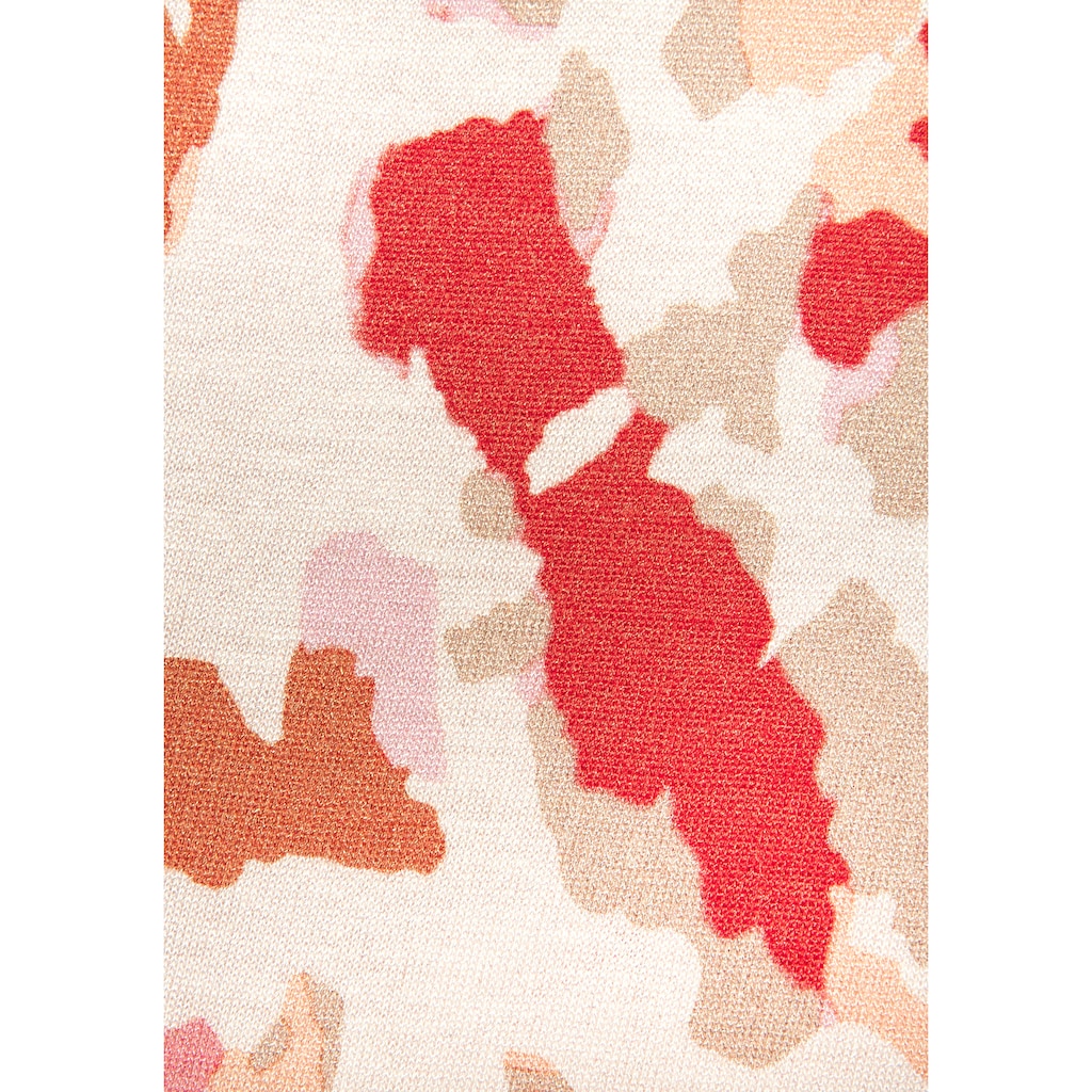 Buffalo Maxikleid, Alloverprint, Bandeaukleid, sommerlich, verspielt