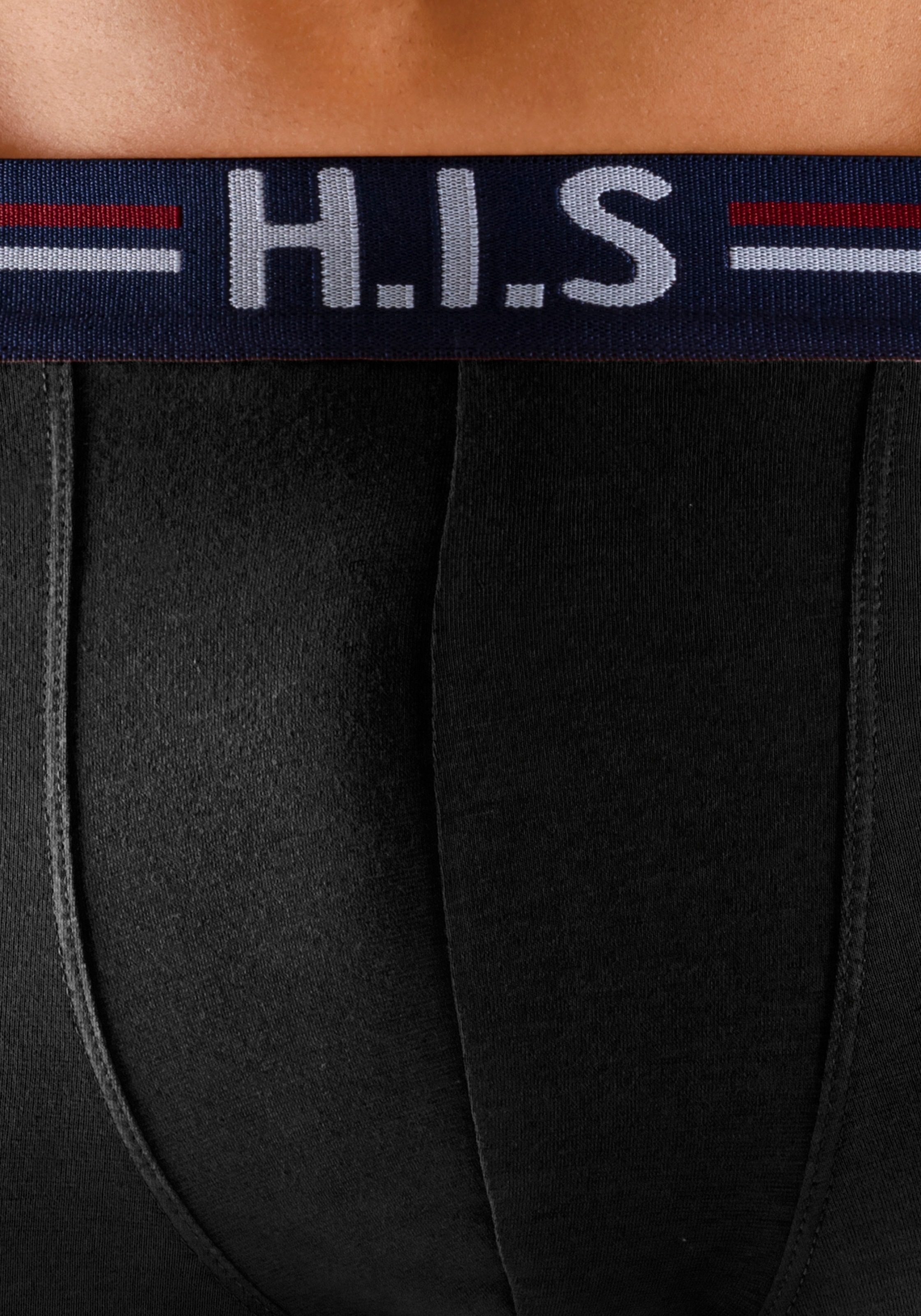 H.I.S Hipster, (Packung, 5 St.), knapp sitzende Boxershorts mit Streifen aus Baumwollmischung