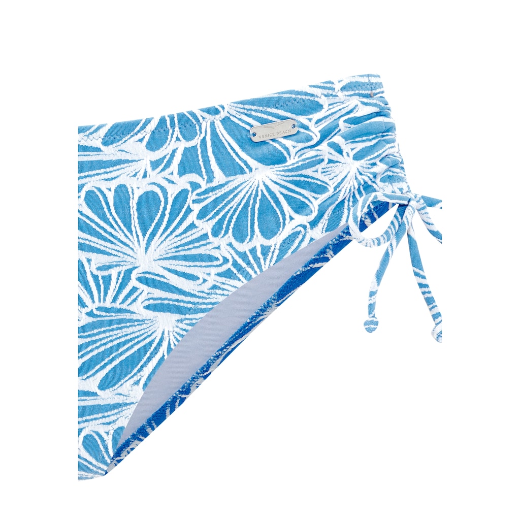 Venice Beach Bikini-Hose »Peony«, in höherer Schnittform und modischer Strukturware