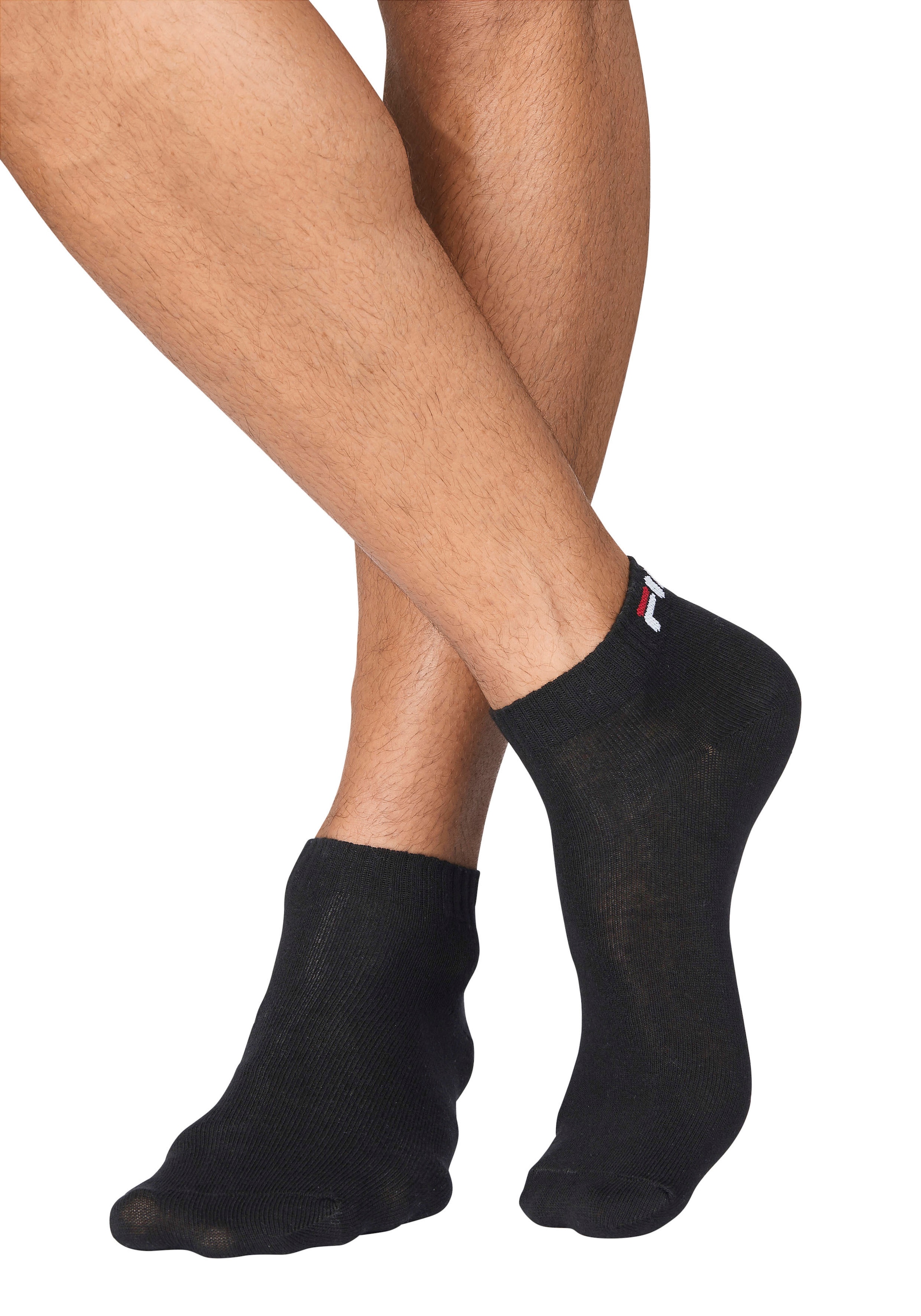Fila Chaussettes courtes »UNISEX INVISIBLE PLAIN SOCKS« 6 cuis tlg. Baumwollmischung, Rippenbündchen, flache Zehennaht
