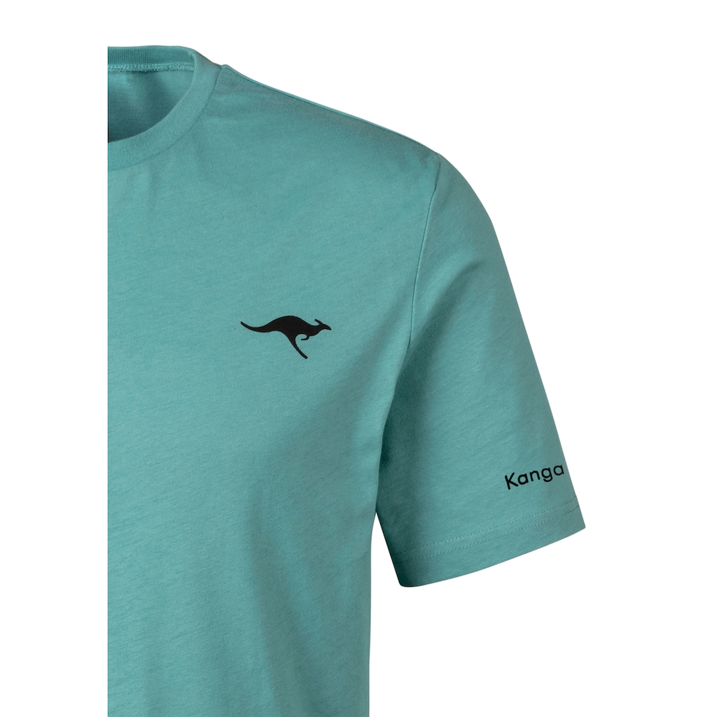 KangaROOS T-Shirt, (2er-Pack), mit KangaROOS Print auf der Brust