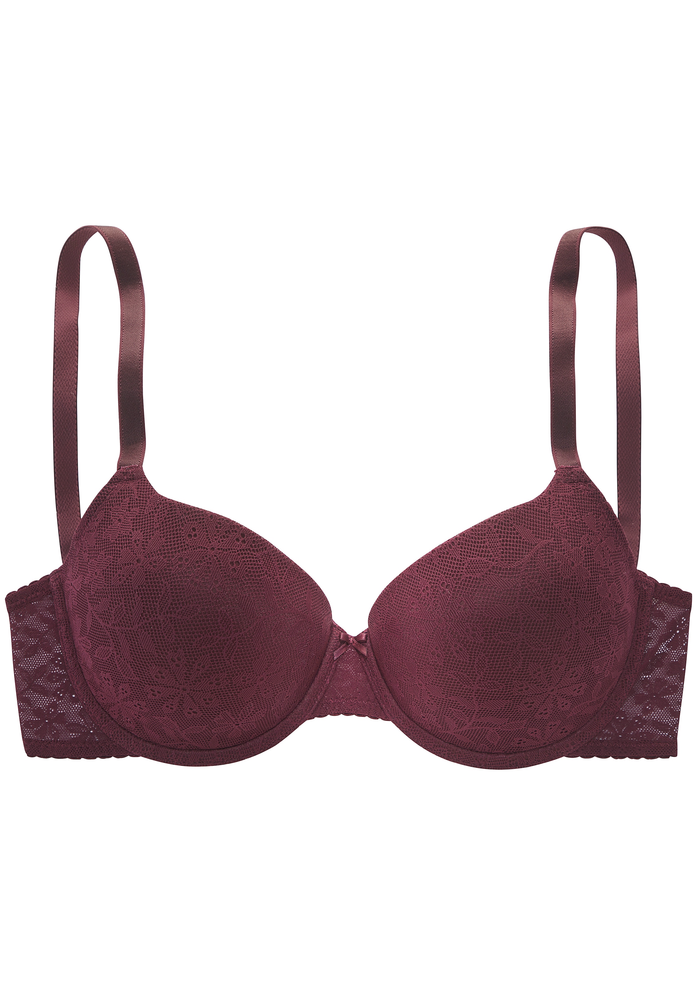 LASCANA Soutiens-gorge moulés », BH mit Bügel, Spitzen-BH, Elisa« avec armature, en fine dentelle florale, lingerie sexy