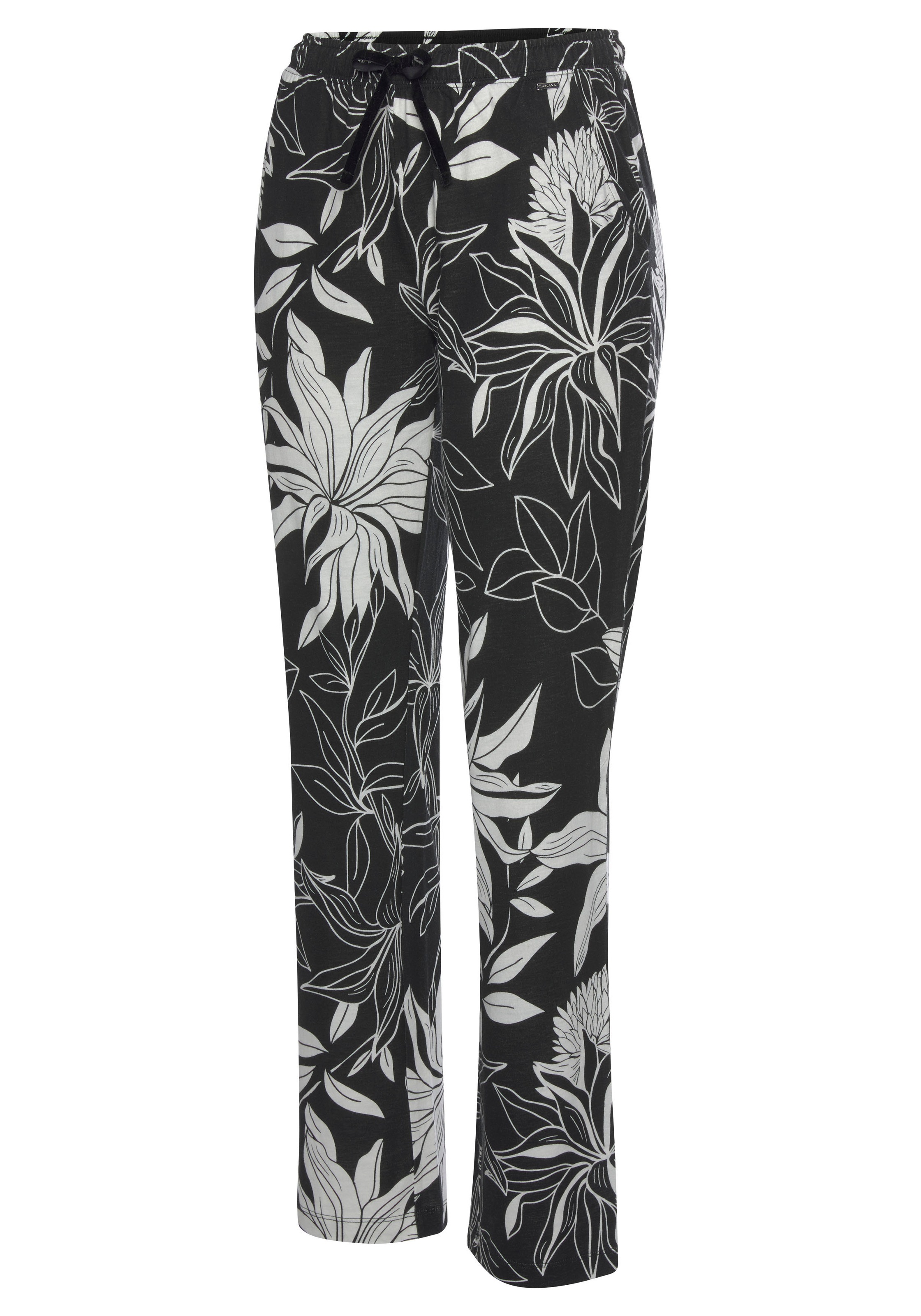 LASCANA Schlafhose  mit floralem Druck