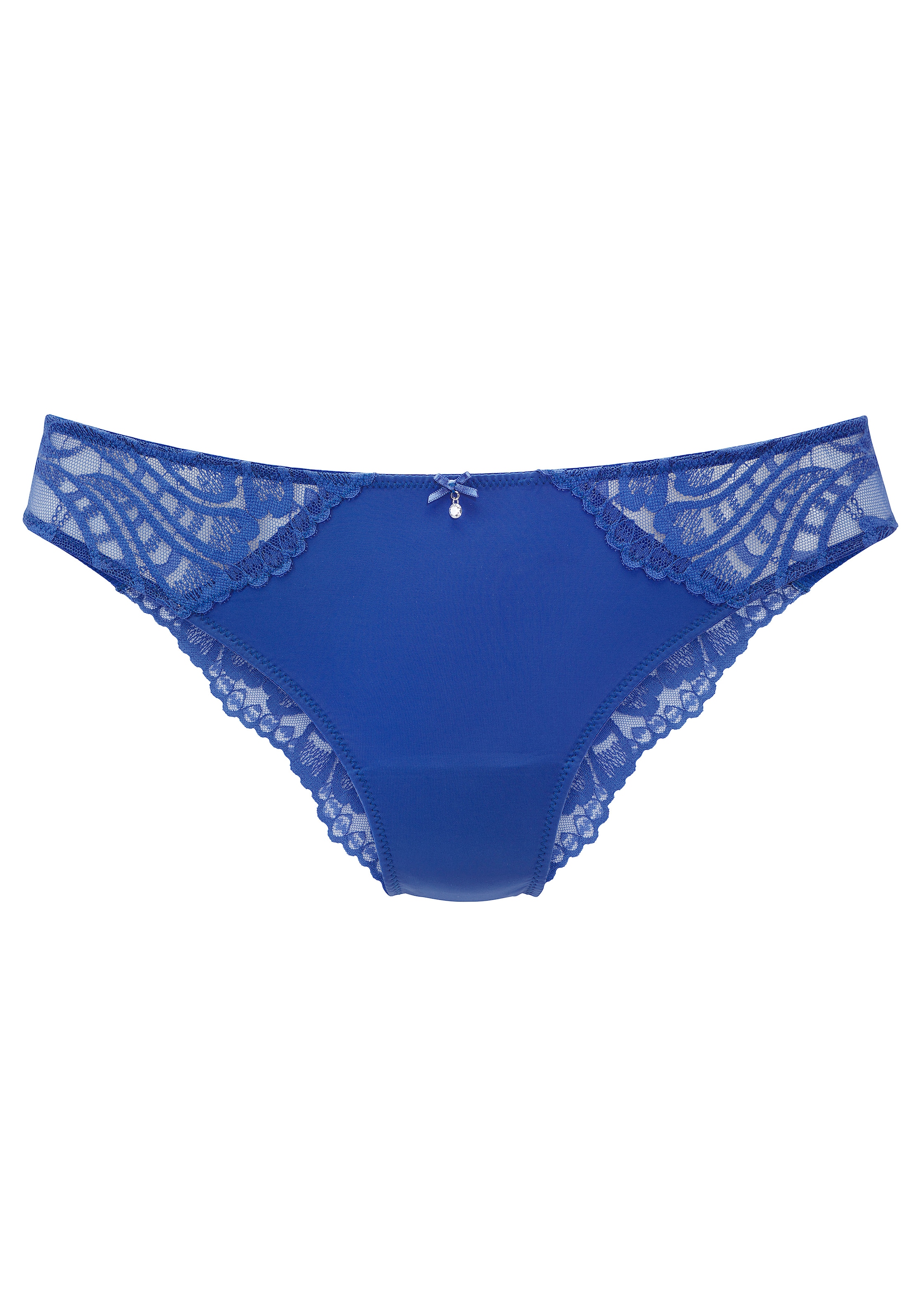 LASCANA Tanga »Flora« arrière en dentelle légèrement transparente