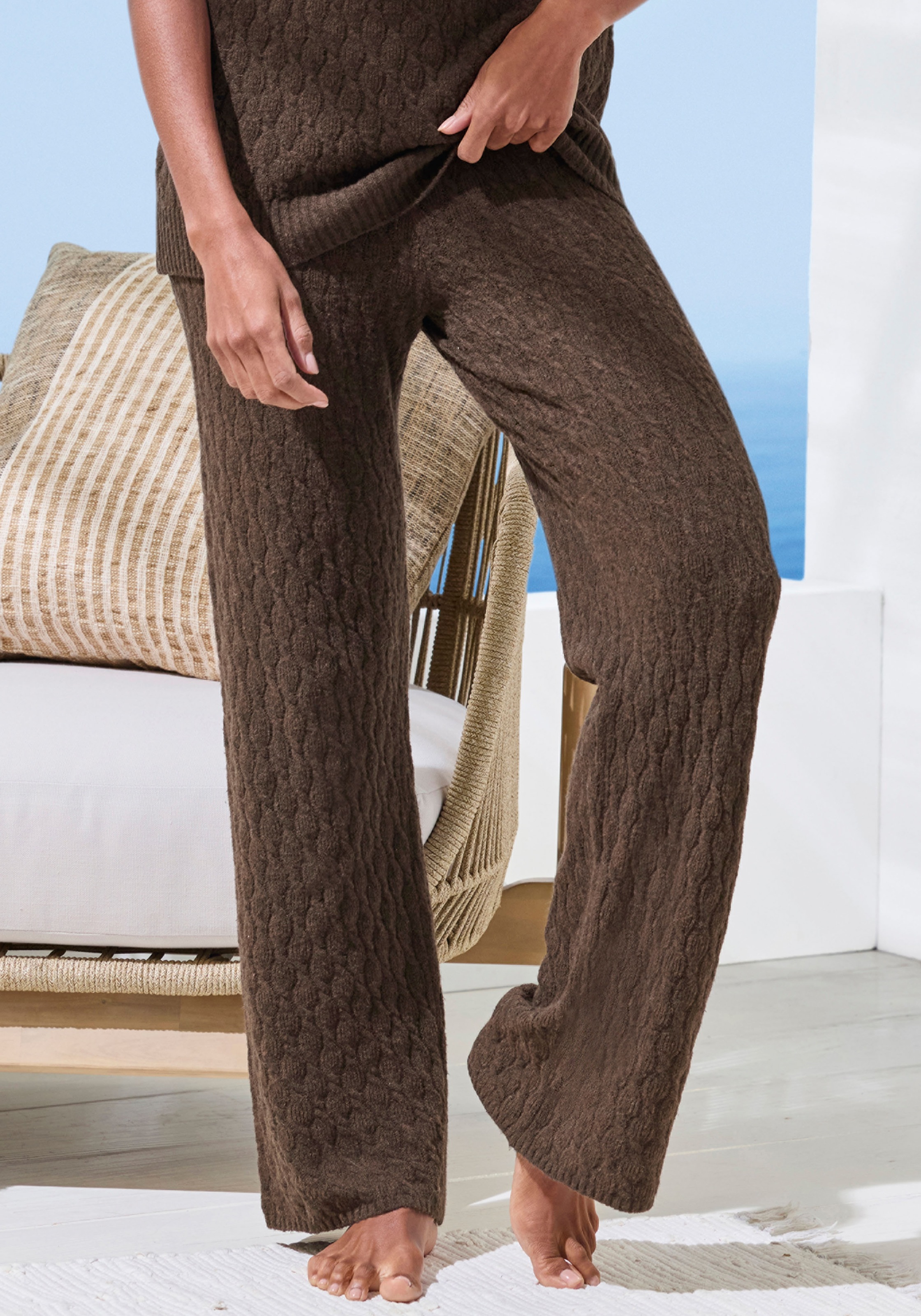 French Connection Strickhose aus hochwertigem Strick, Loungewear