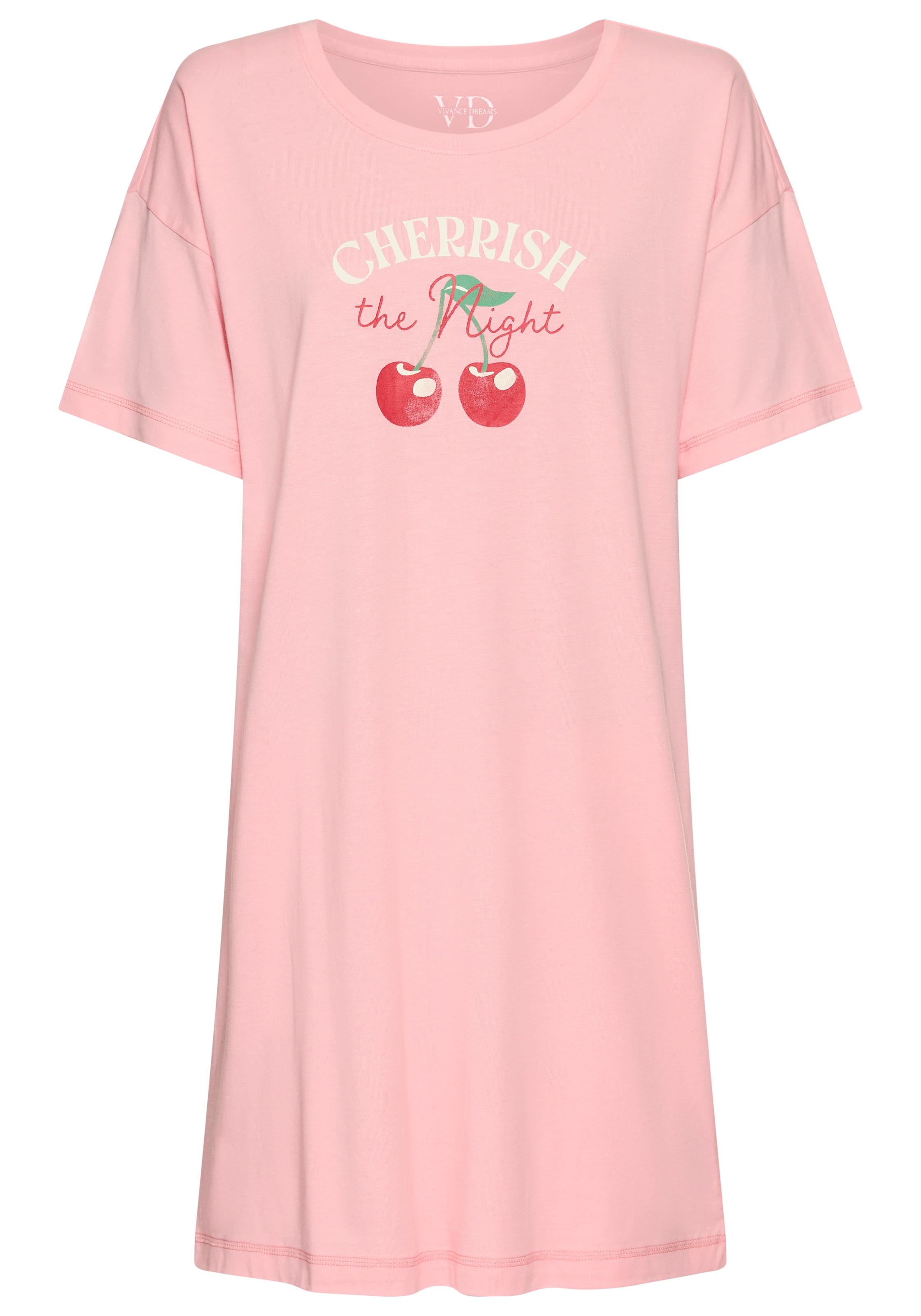 Vivance Dreams by Lascana Chemise de nuit avec joli imprimé fruits