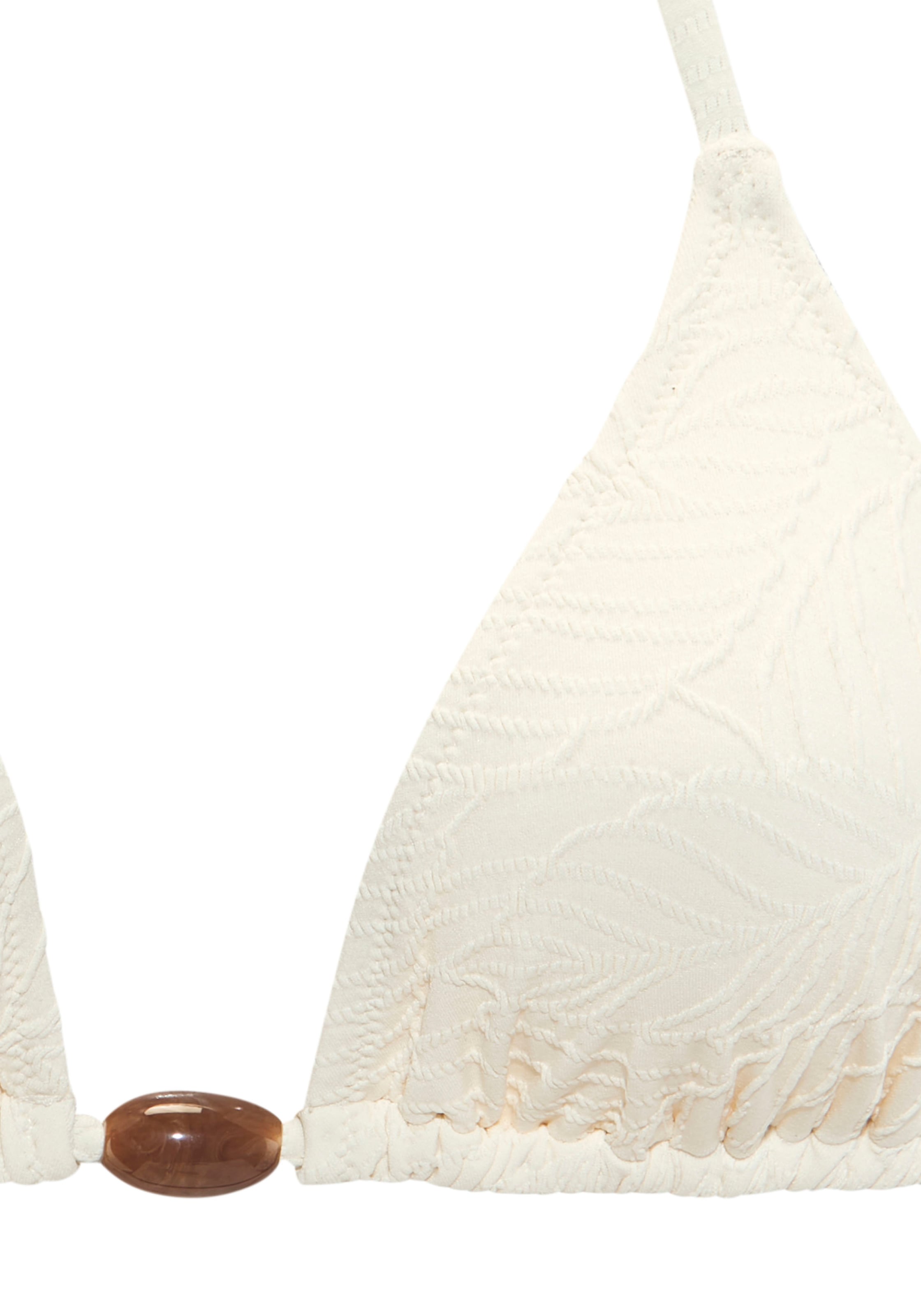 LASCANA Triangel-Bikini-Top »Fay« aus eleganter Strukturware